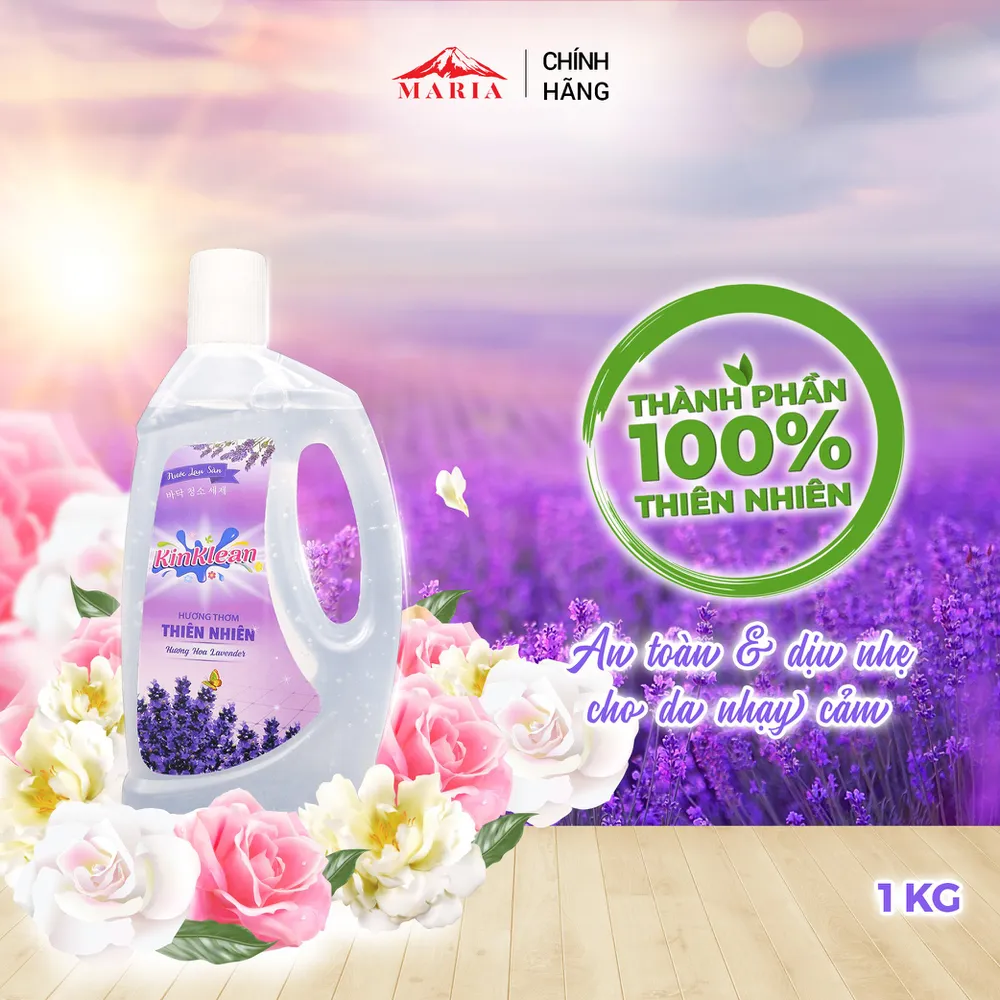 Nước Lau Sàn KinKlean hương Hoa Lavender (1kg)