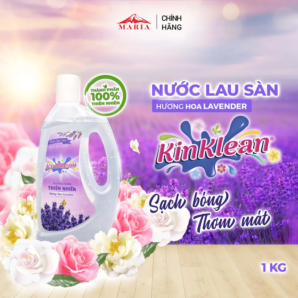 Nước Lau Sàn KinKlean hương Hoa Lavender (1kg)