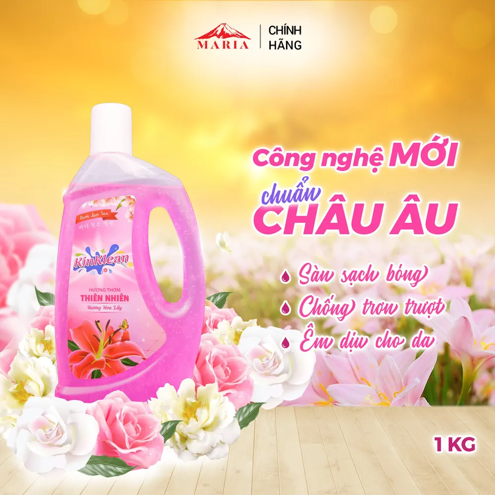 Nước Lau Sàn KinKlean hương Hoa Lily (1kg)