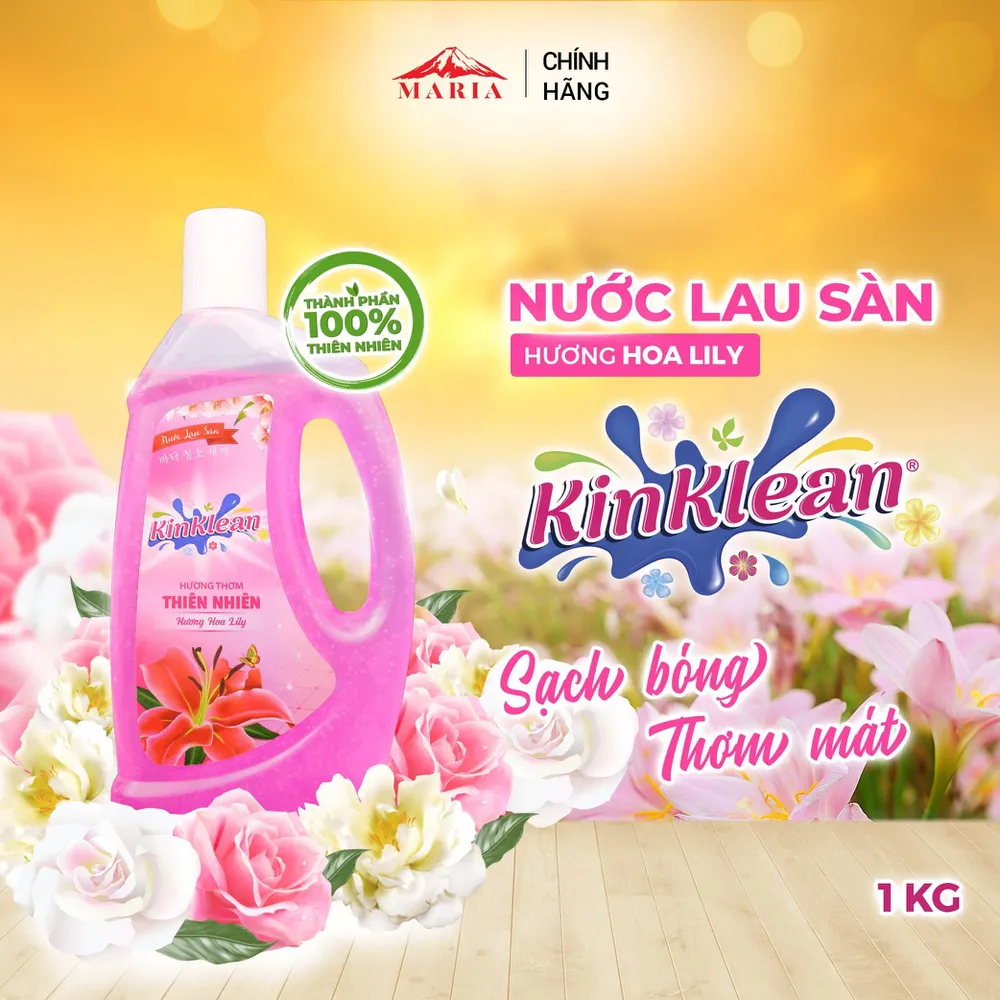 Nước Lau Sàn KinKlean hương Hoa Lily (1kg)