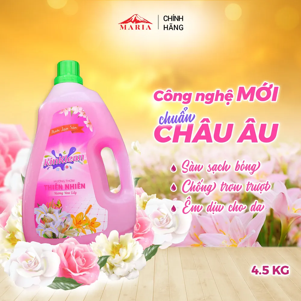 Nước Lau Sàn KinKlean hương Hoa Lily (4.5kg)