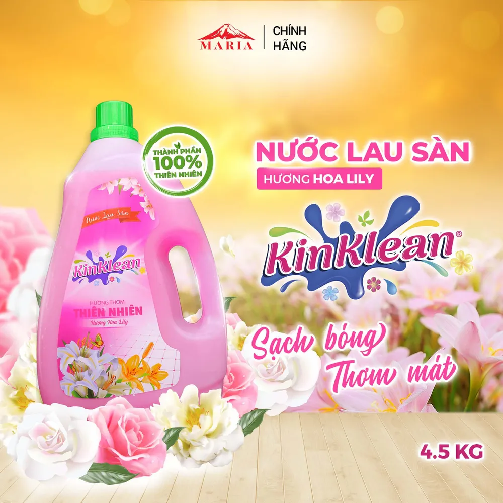 Nước Lau Sàn KinKlean hương Hoa Lily (4.5kg)