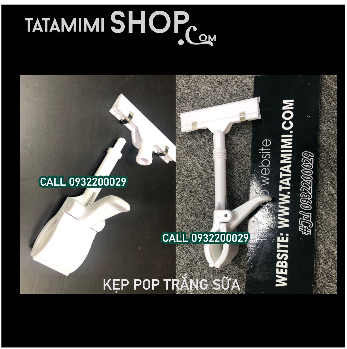Kẹp pop Trắng sữa hình ngón tay