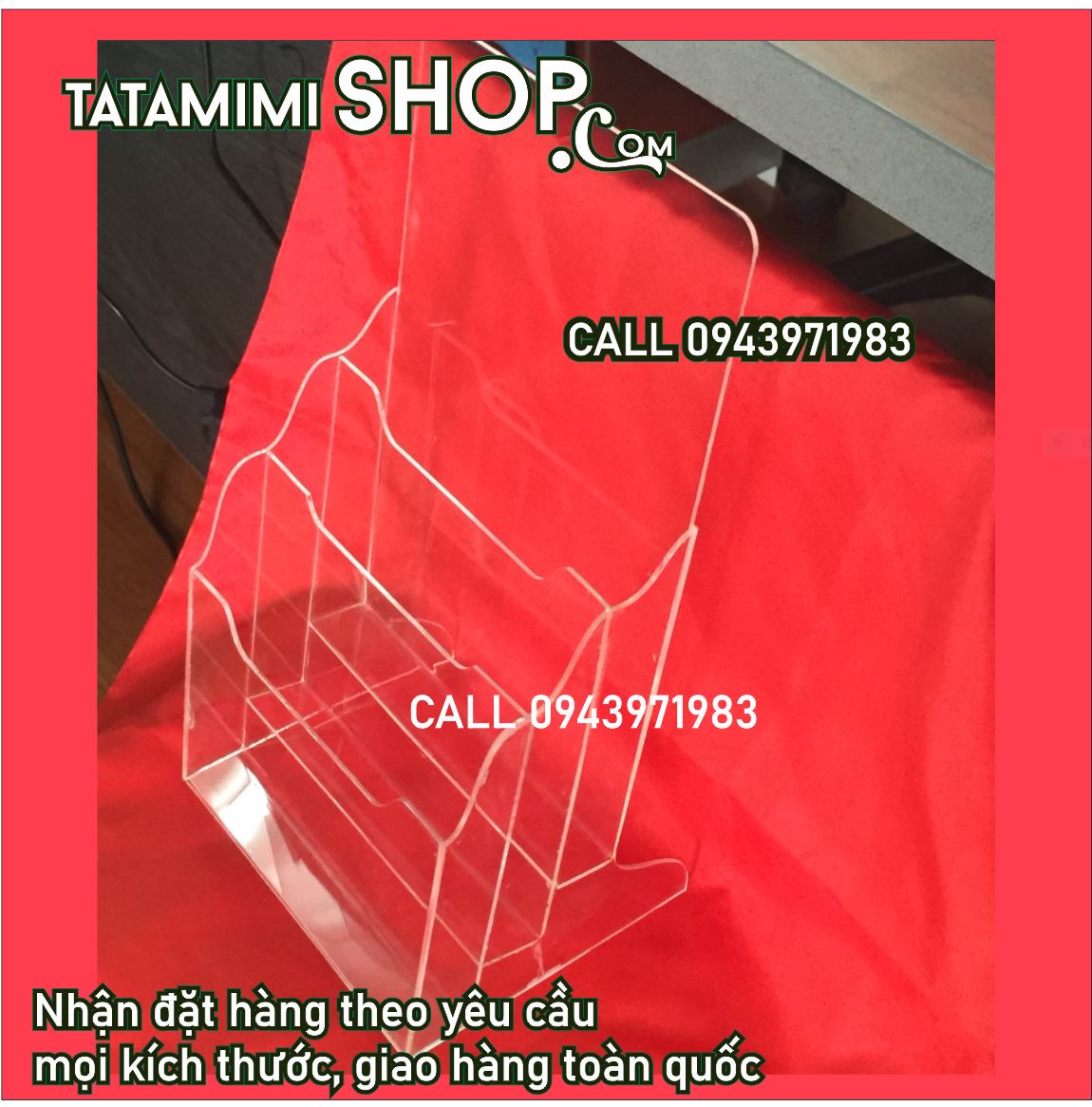 Kệ mica A4-3 ngăn