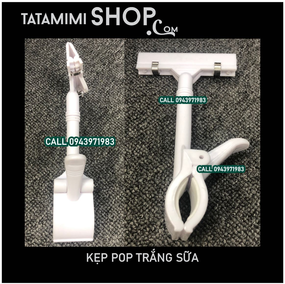 Kẹp pop Trắng sữa hình ngón tay