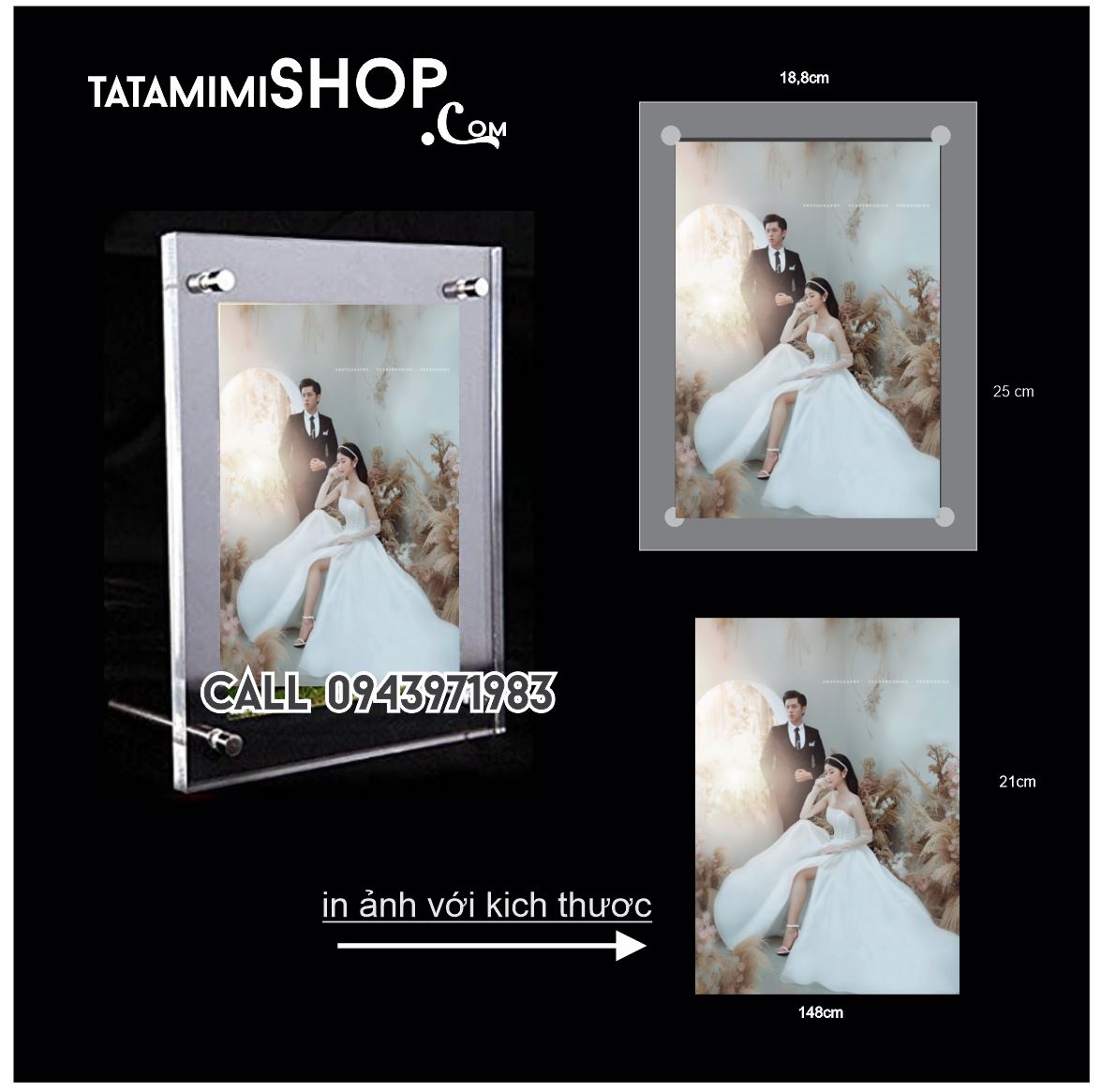 Khung để giấy chứng nhận A5: