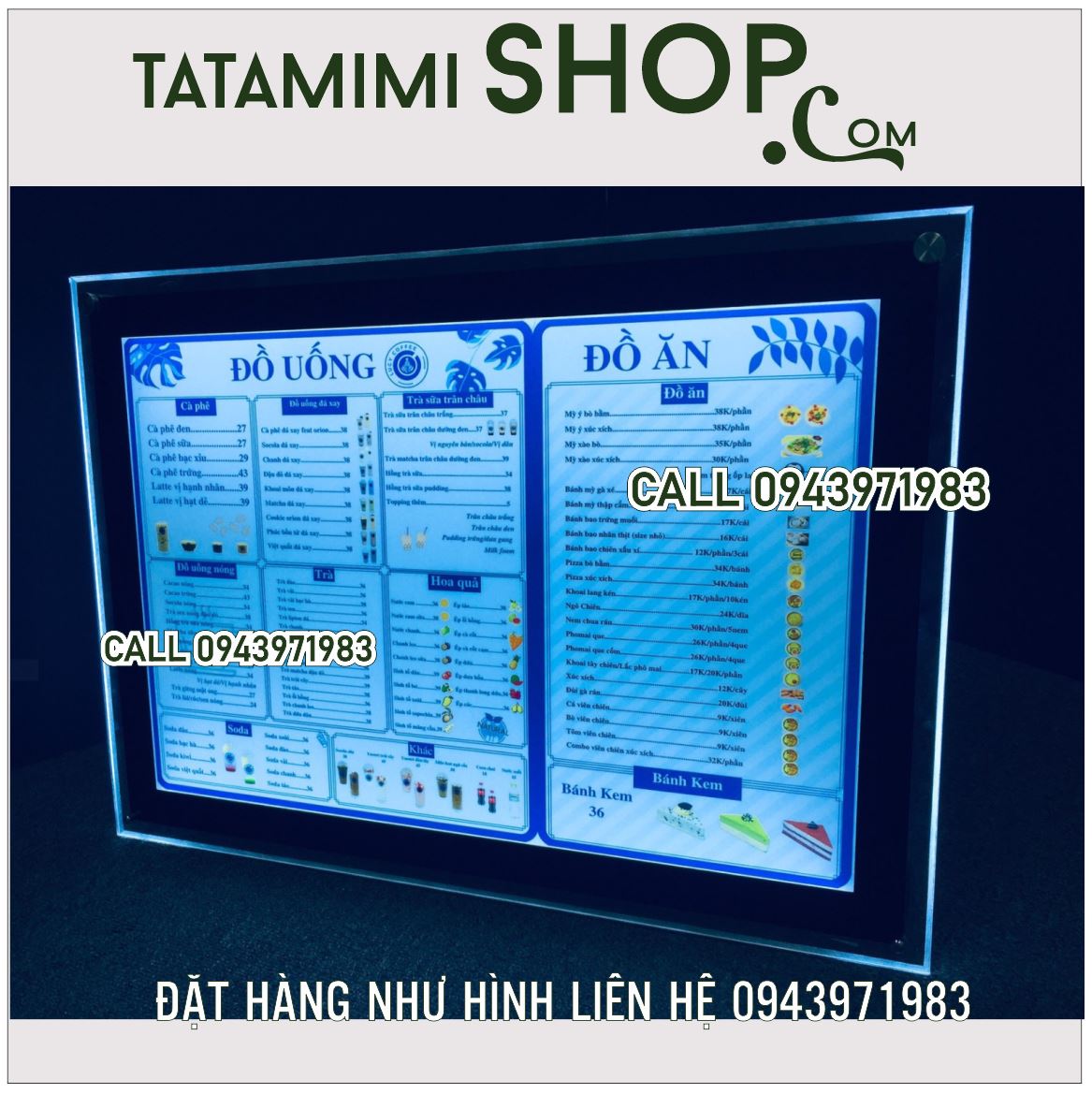 biển led menu