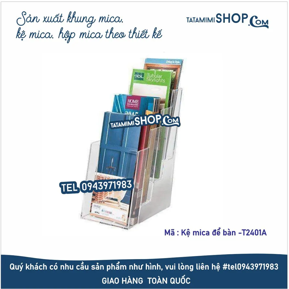 Kệ mica để bàn -T2401A