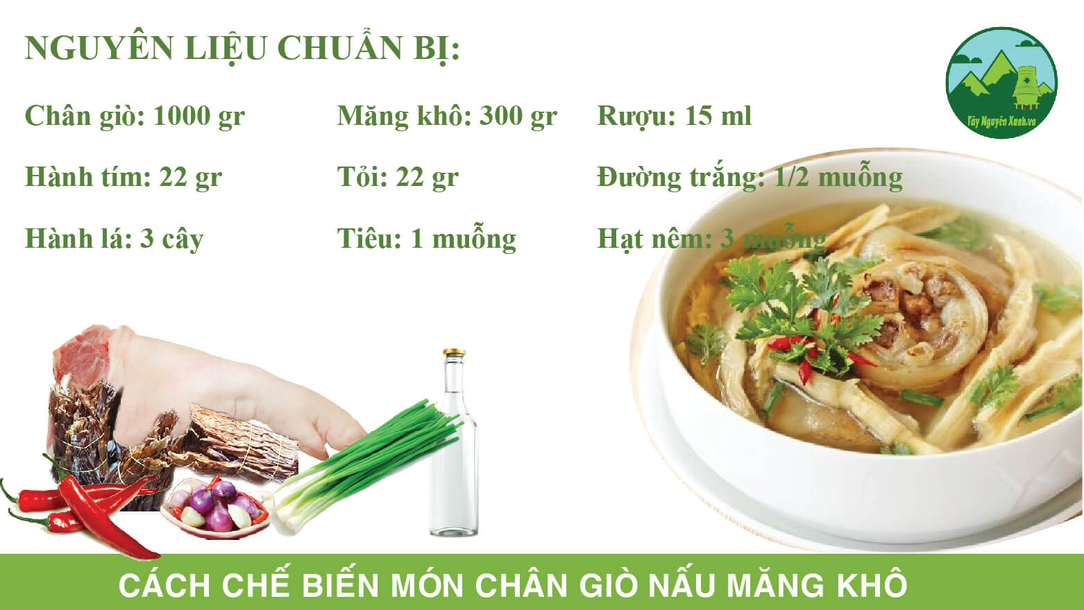 chân giò nấu măng khô chân giò nấu măng khô