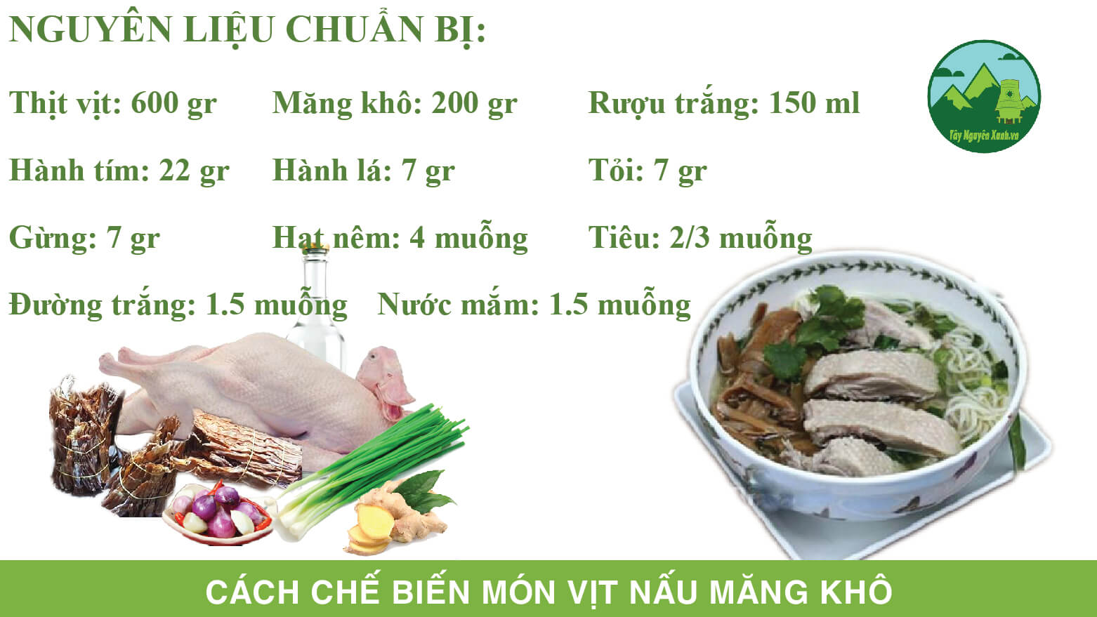 vịt nấu măng khô Vịt Nấu Măng Khô
