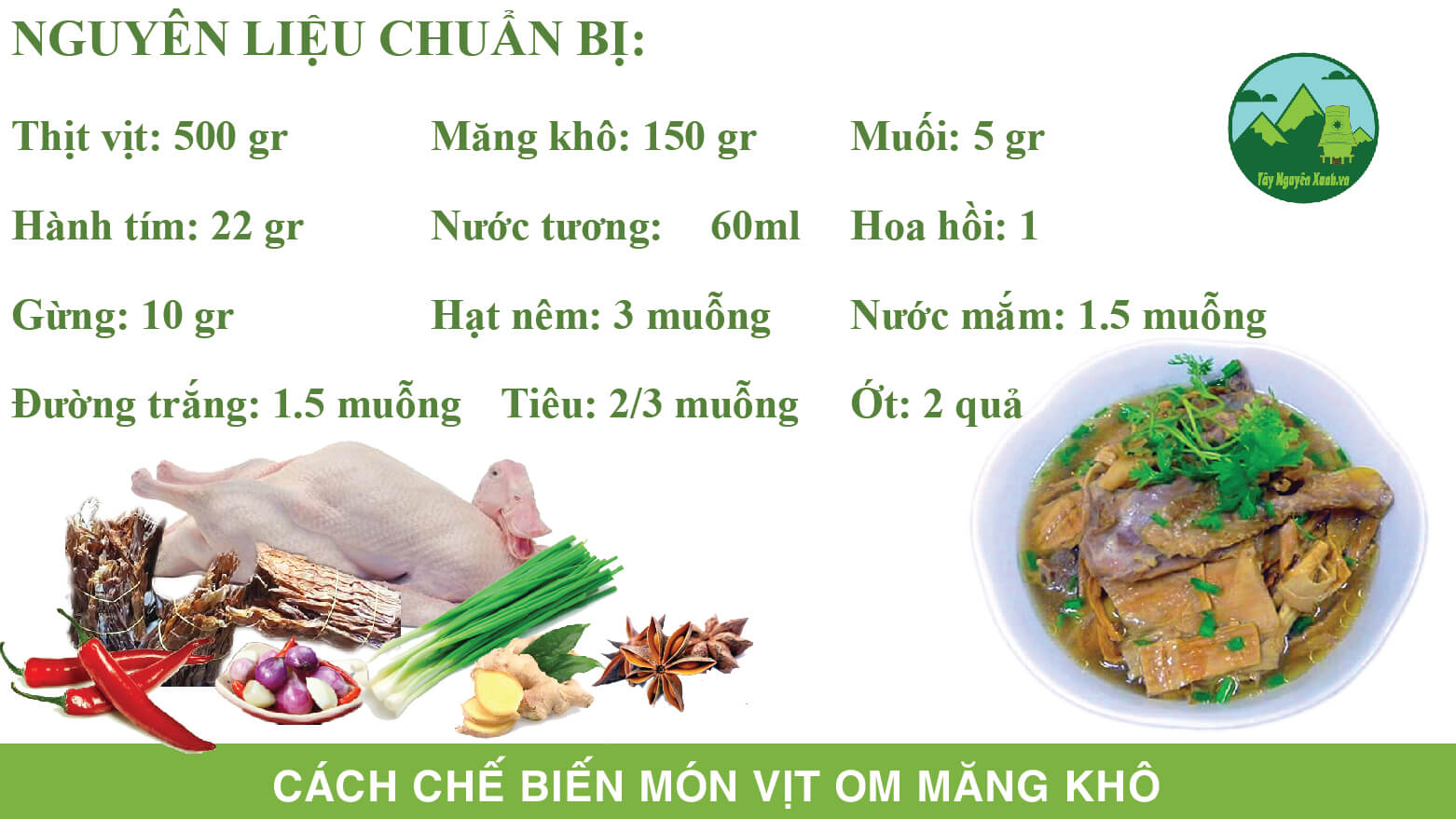 vịt om măng khô Vịt Om Măng Khô
