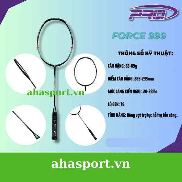 Vợt cầu lông Fleet Pro Force 999 chính hãng