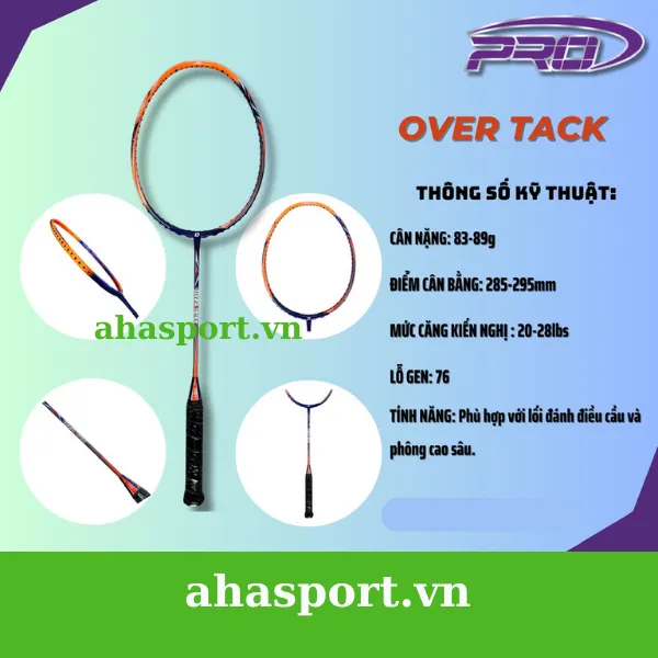 Vợt cầu lông Fleet Pro Over Tack chính hãng