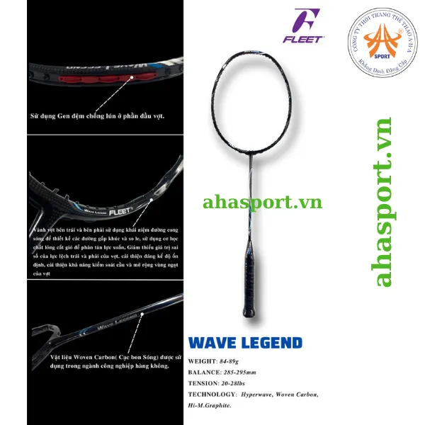 Vợt cầu lông Fleet Wave Legend chính hãng