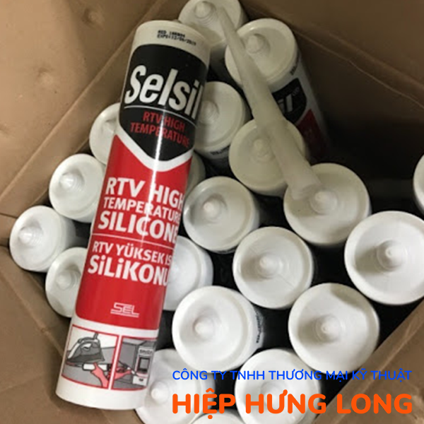Keo Chịu Nhiệt Gốc Axit Selsil RTV High Temperature Silicone 280ml