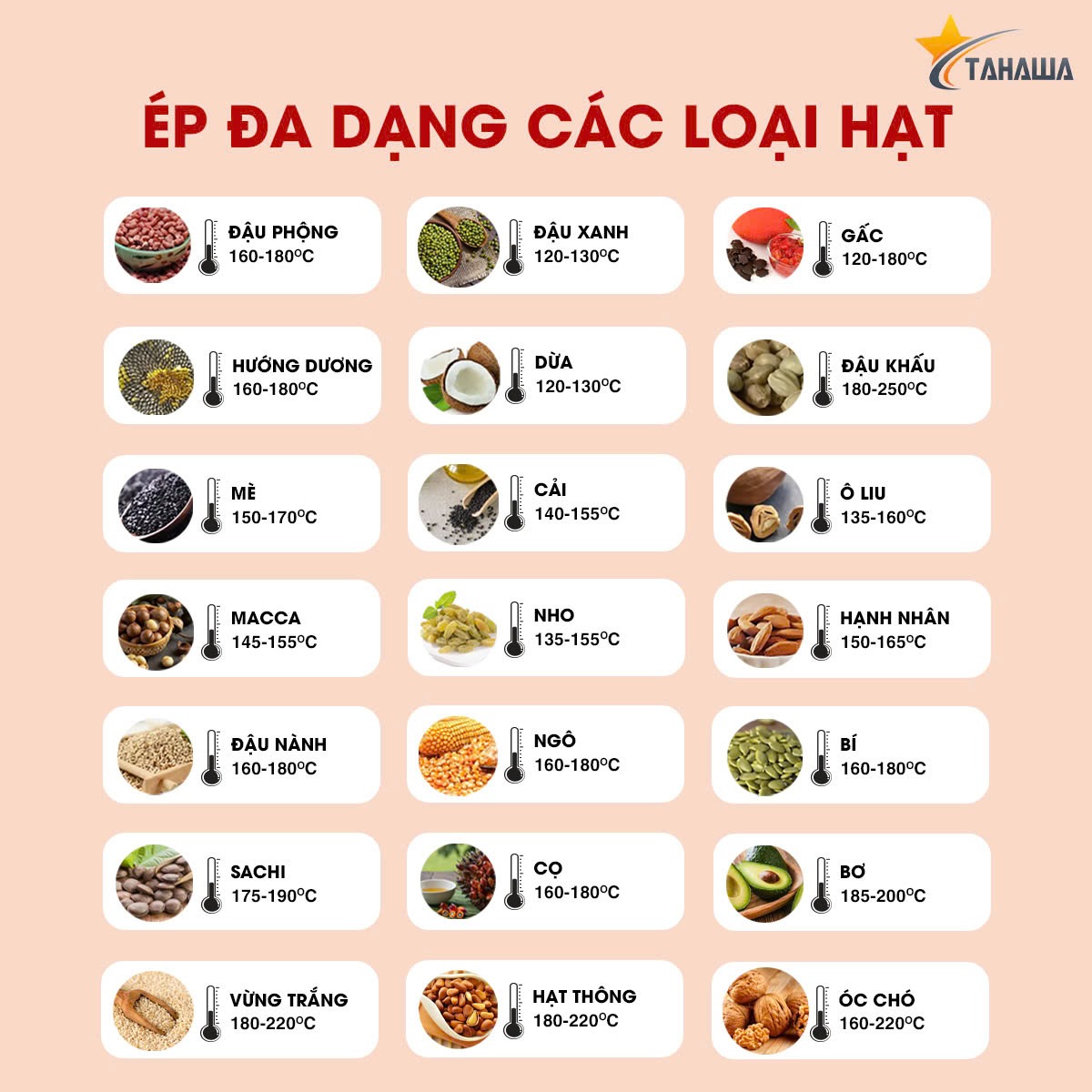 Máy ép dầu công nghiệp Tahawa RF85 (60–80kg/h)