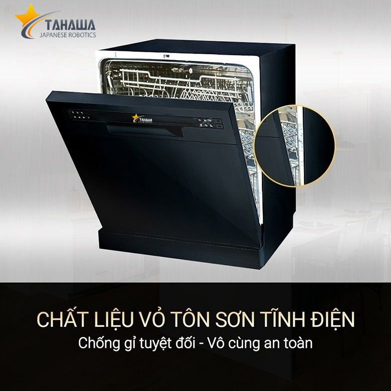 Máy rửa bát 8 bộ cao cấp Tahawa NK8D01M Máy rửa bát 8 bộ cao cấp Tahawa NK8D01M