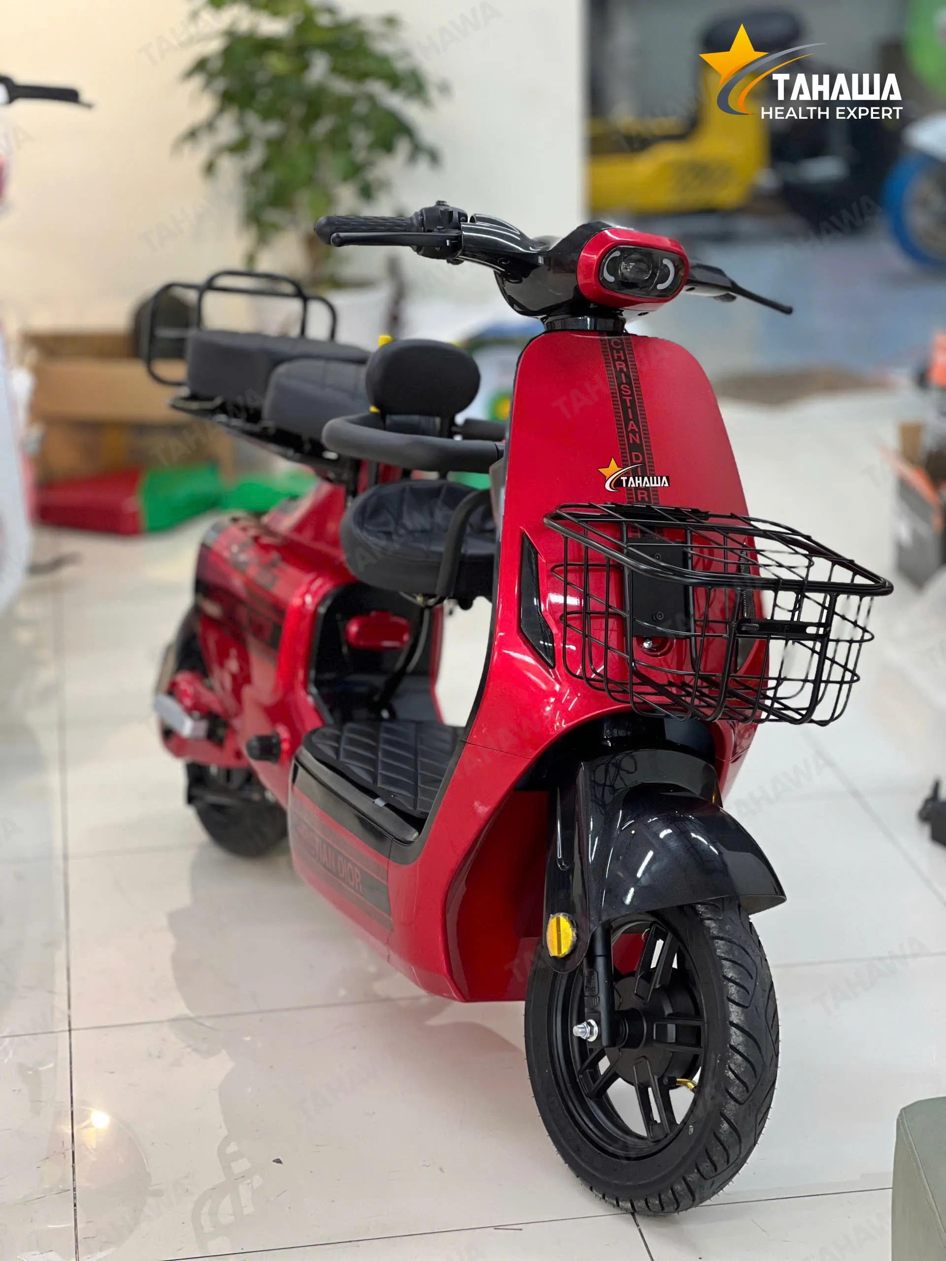 Xe đạp điện Tahawa TH-V1 2025 màu đỏ Xe đạp điện Tahawa TH-V1 2025 màu đỏ
