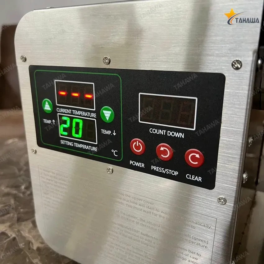 Hướng dẫn cài đặt nhiệt độ máy ép dầu Tahawa Hướng dẫn cài đặt nhiệt độ máy ép dầu Tahawa