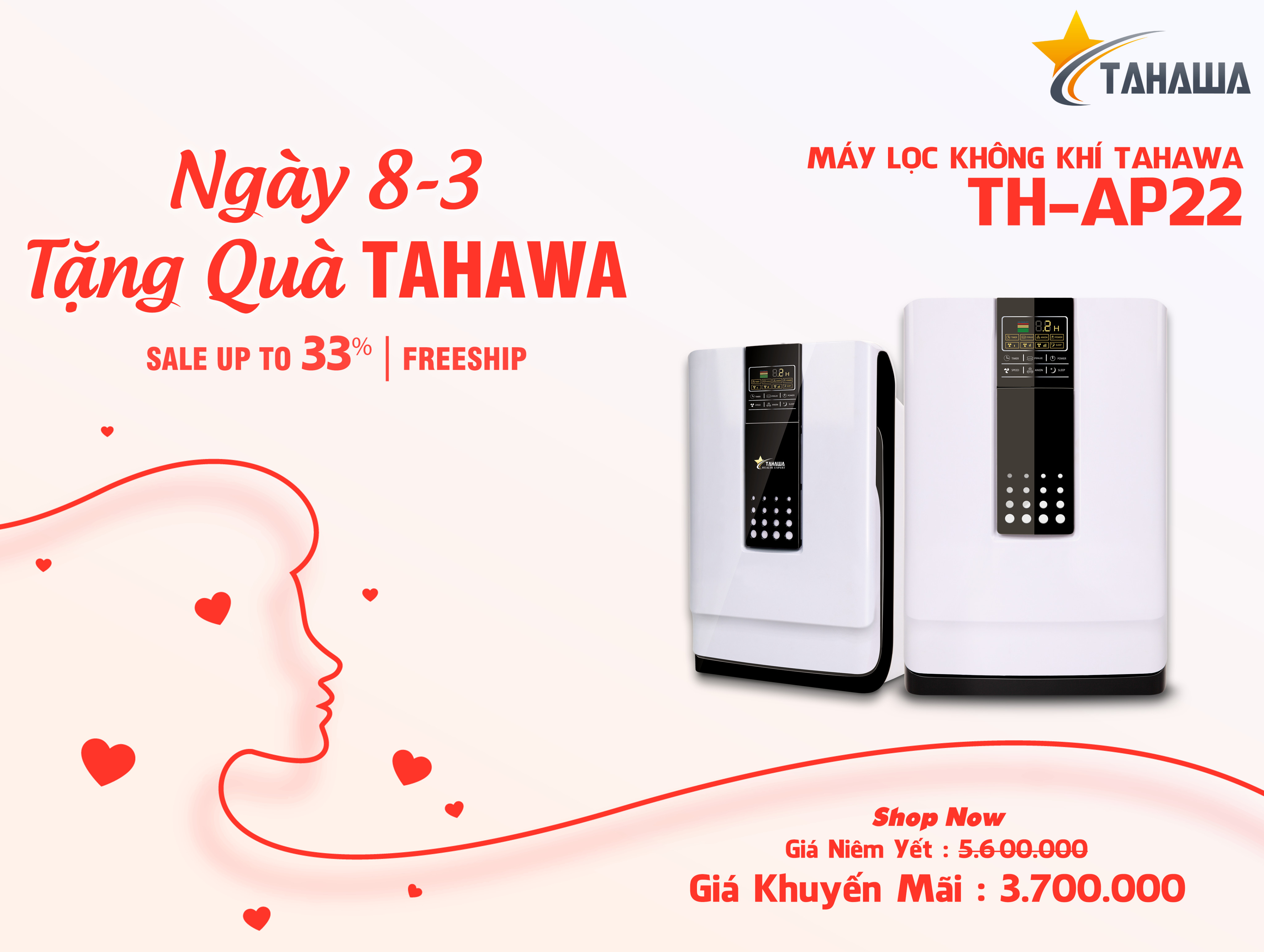 máy lọc không khí món quà 8-3 ý nghĩa