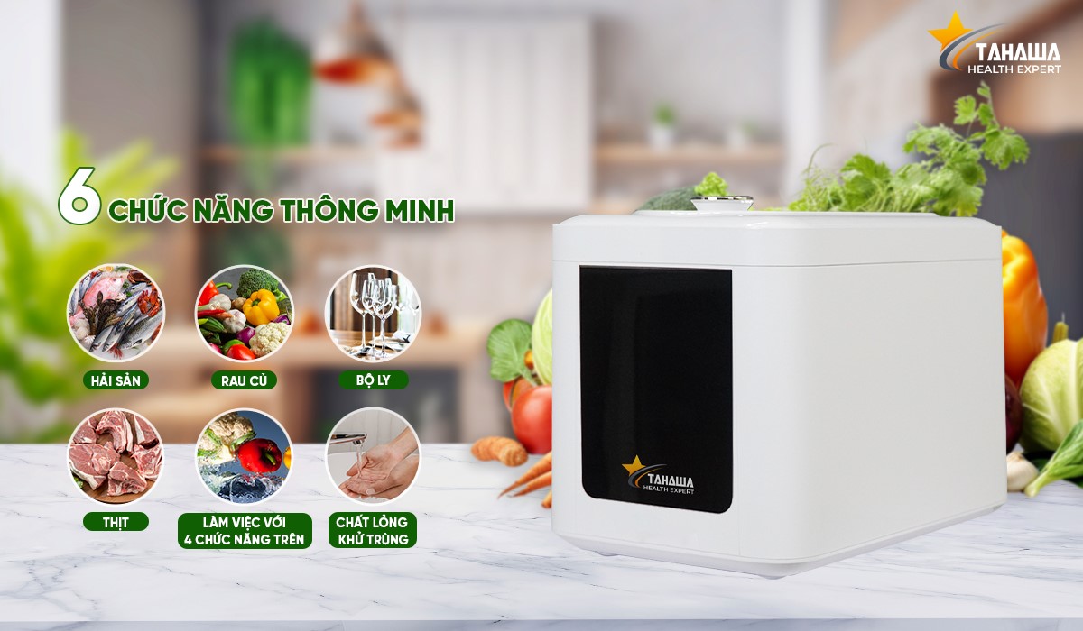 Máy khử khuẩn thực phẩm, rửa thực phẩm đa năng Tahawa Nhật Bản COH15-C6B 16 Máy khử khuẩn thực phẩm, rửa thực phẩm đa năng Tahawa Nhật Bản COH15-C6B 16