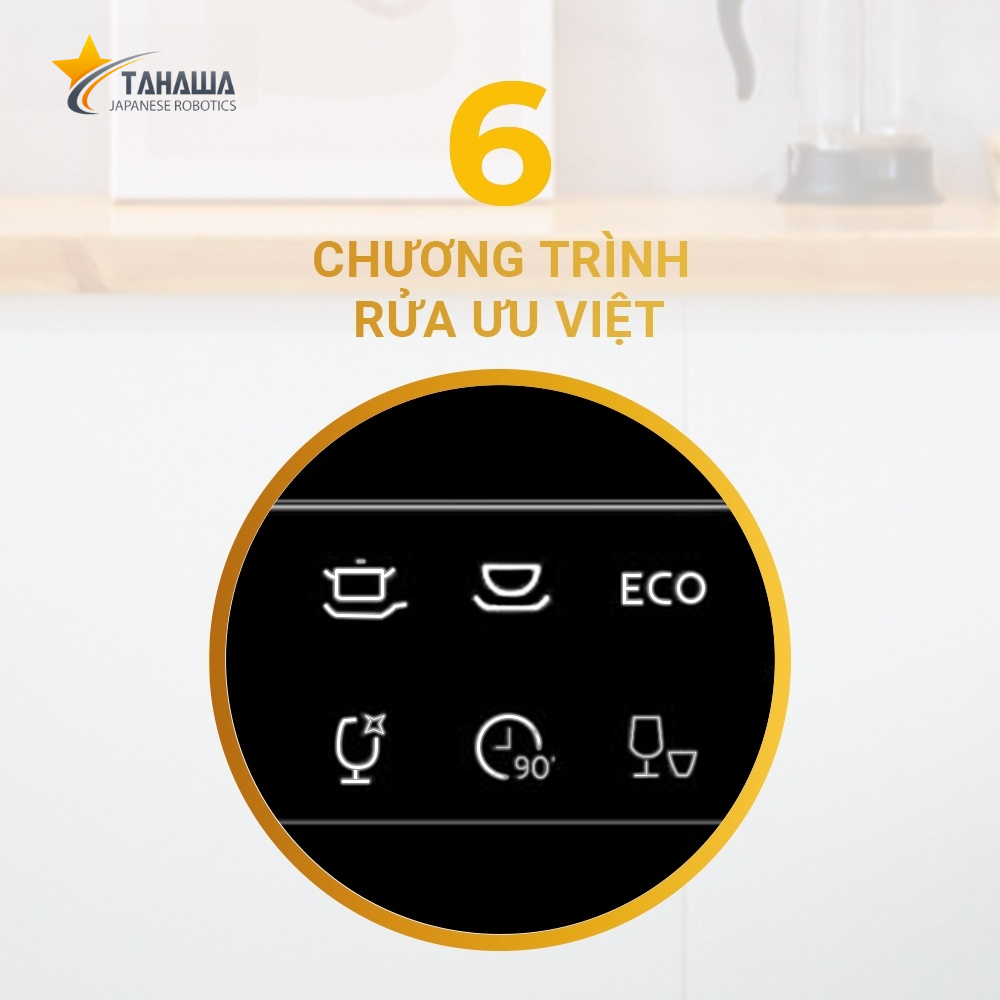 Máy rửa bát 8 bộ cao cấp Tahawa NK8D01M Máy rửa bát 8 bộ cao cấp Tahawa NK8D01M