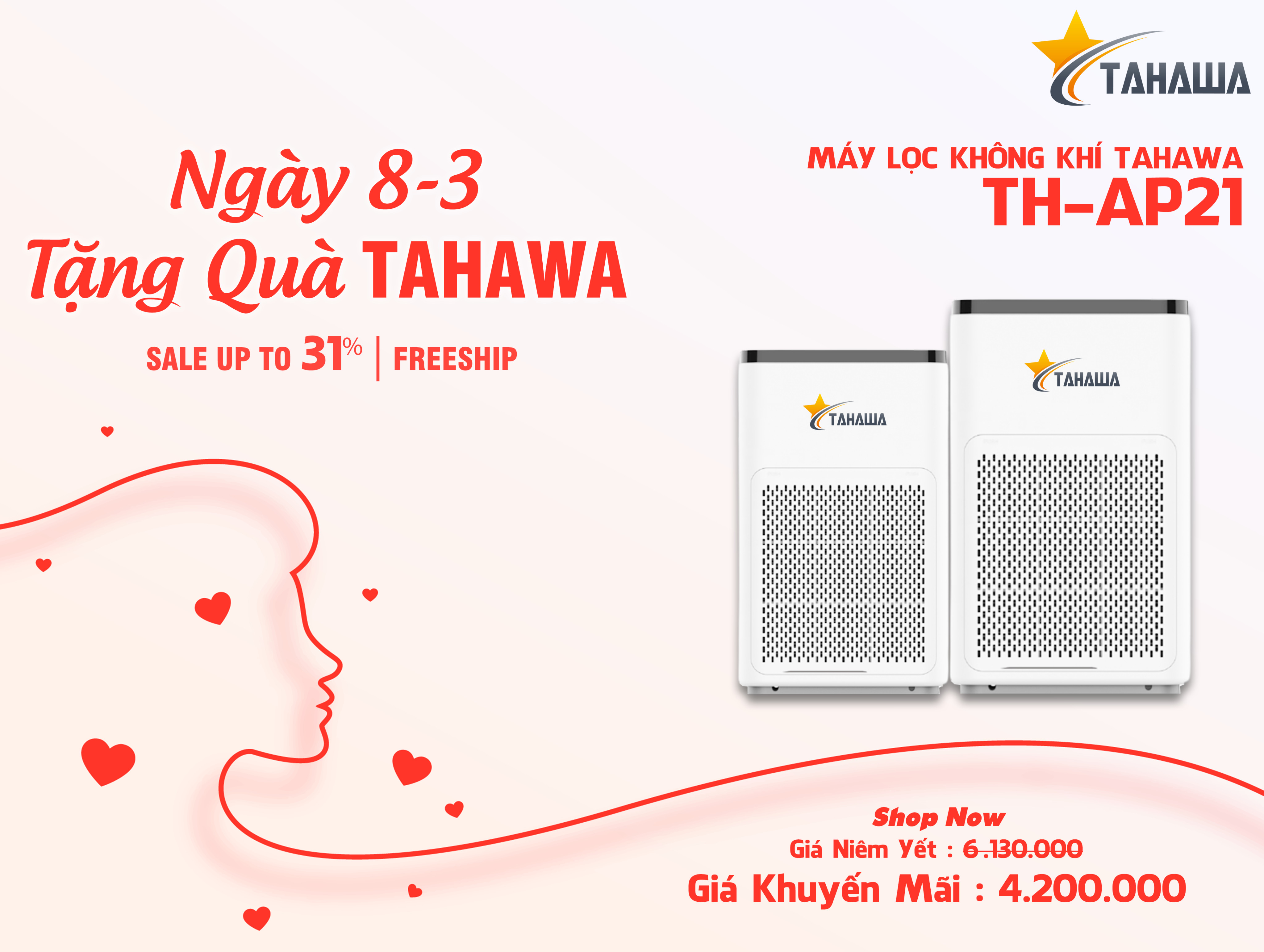 máy lọc không khí - món quà 8/3 ý nghĩa