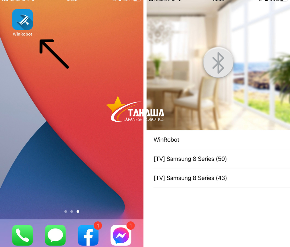 App điều khiển robot lau kính Tahawa Nhật Bản TH-09GL App điều khiển robot lau kính Tahawa Nhật Bản TH-09GL