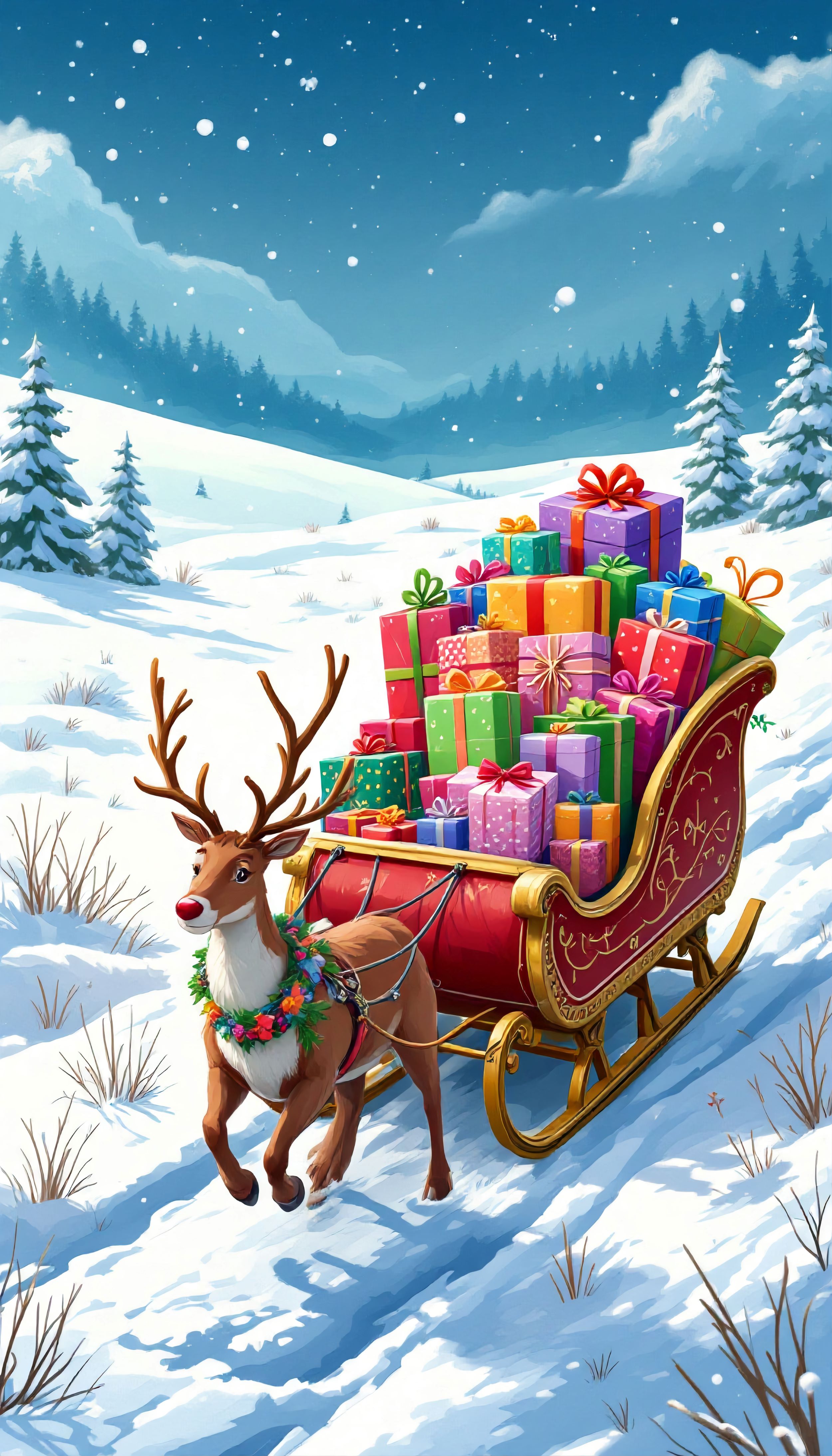 Hình nền Giáng Sinh 4K cho điện thoại