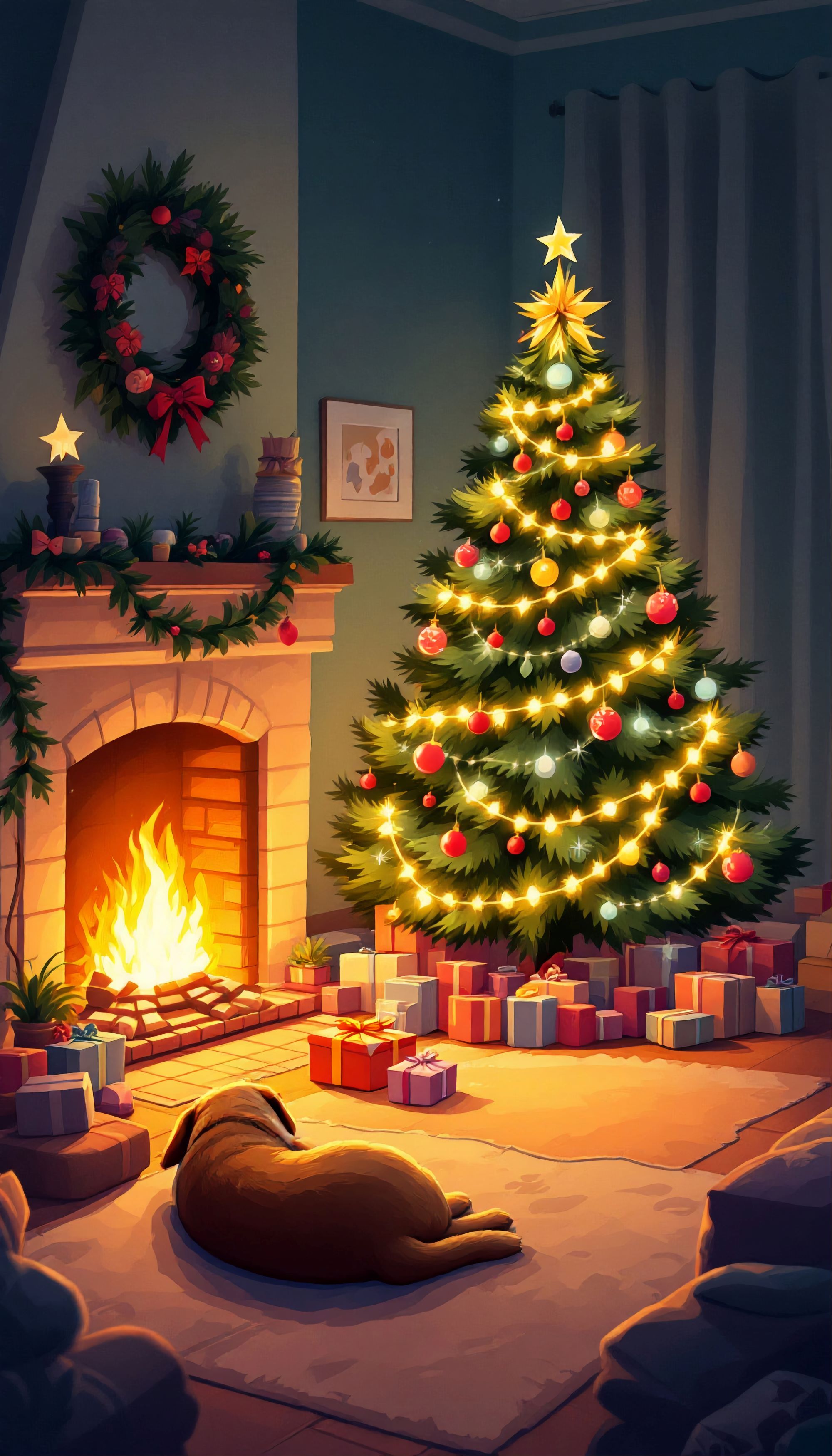 Hình nền Giáng Sinh 4K cho điện thoại