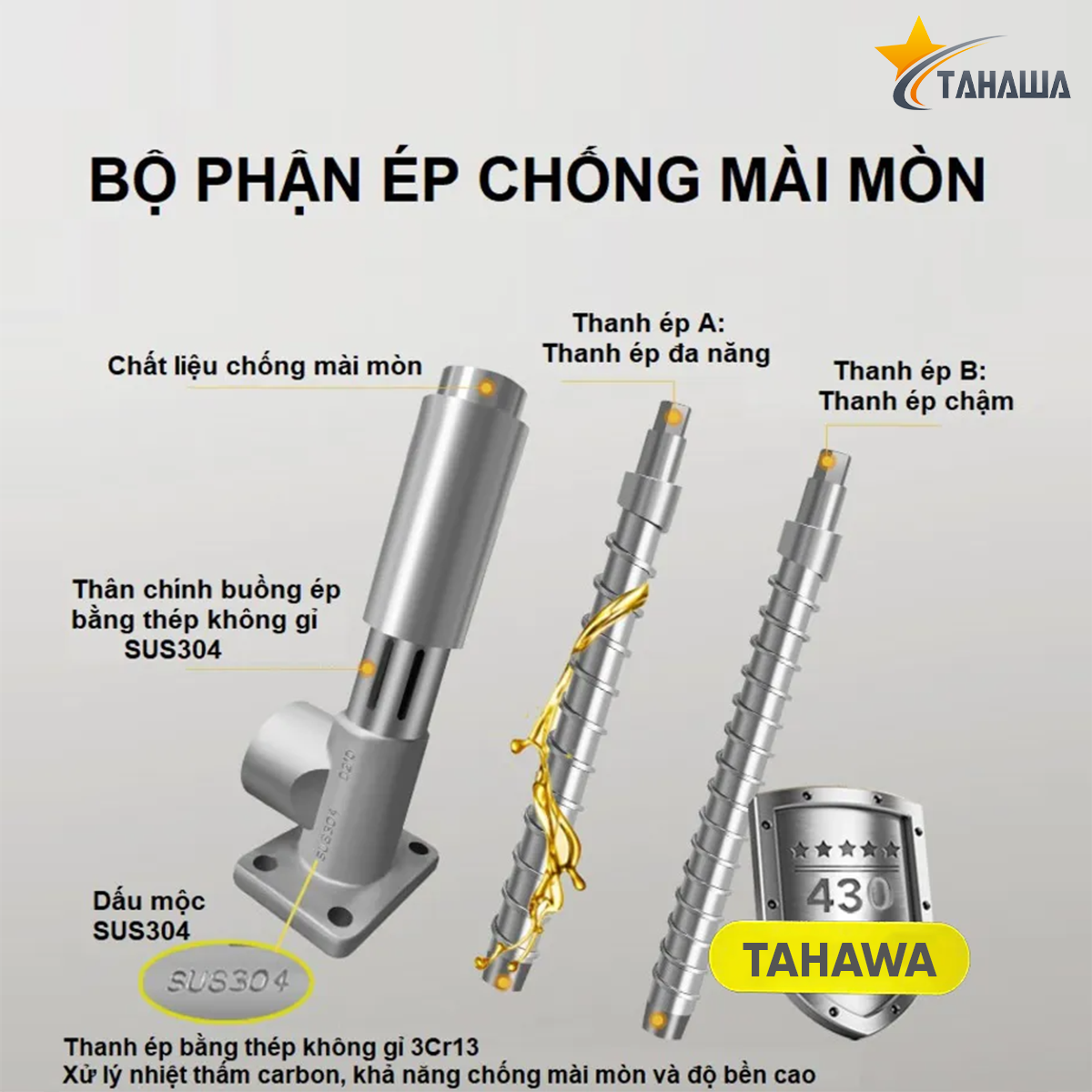Máy Ép Dầu Ăn Thực Vật Công Nghiệp Tahawa TH-D08 Máy Ép Dầu Ăn Thực Vật Công Nghiệp Tahawa TH-D08