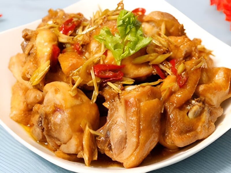 Công thức nấu món gà kho gừng Công thức nấu món gà kho gừng