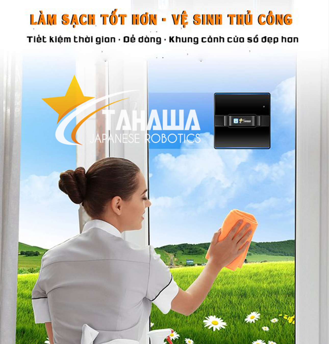 Chế độ làm sạch hiệu quả trên robot lau kính Tahawa Nhật Bản TH-09GL Chế độ làm sạch hiệu quả trên robot lau kính Tahawa Nhật Bản TH-09GL