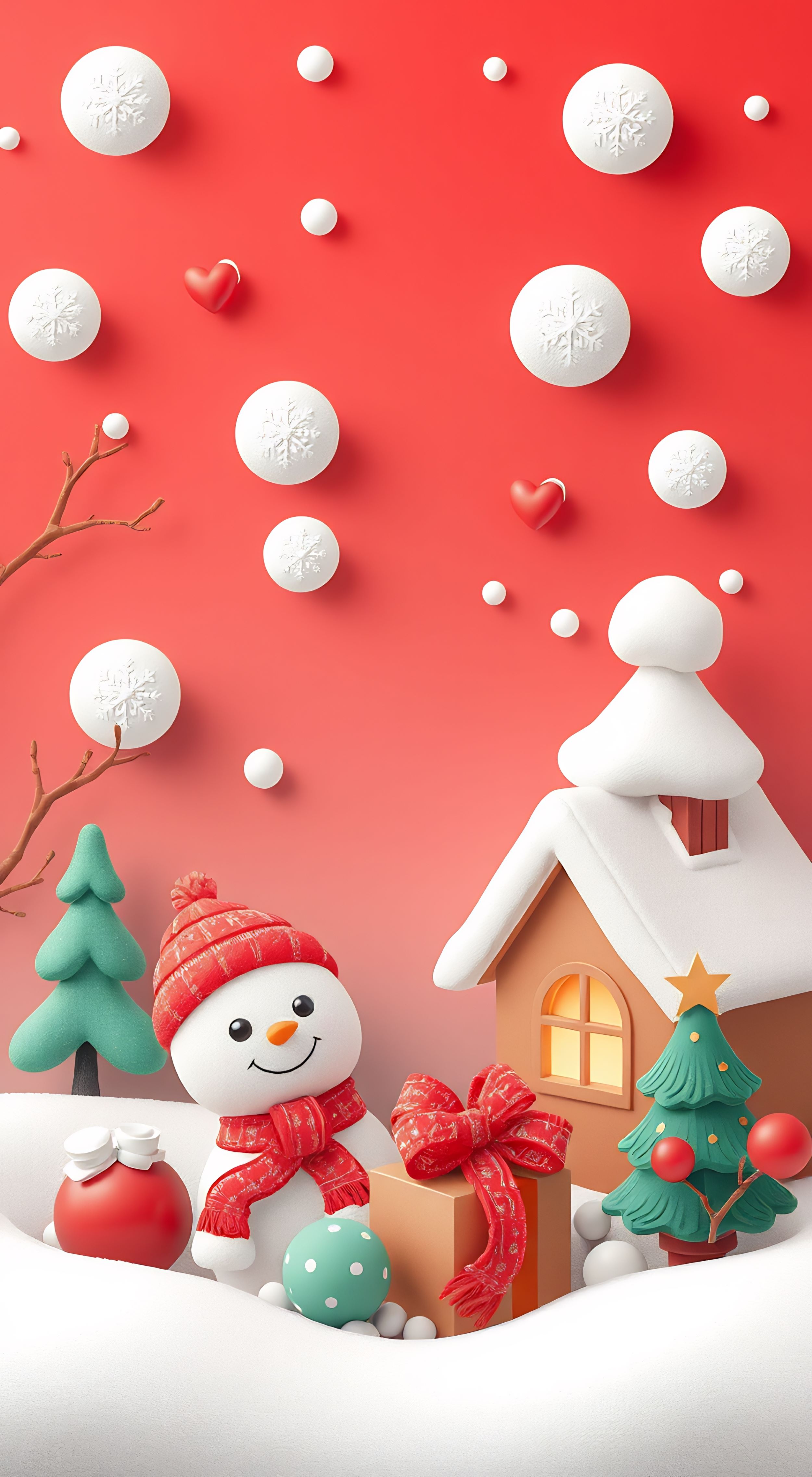 Hình nền Giáng Sinh 3D – Sống động và sáng tạo