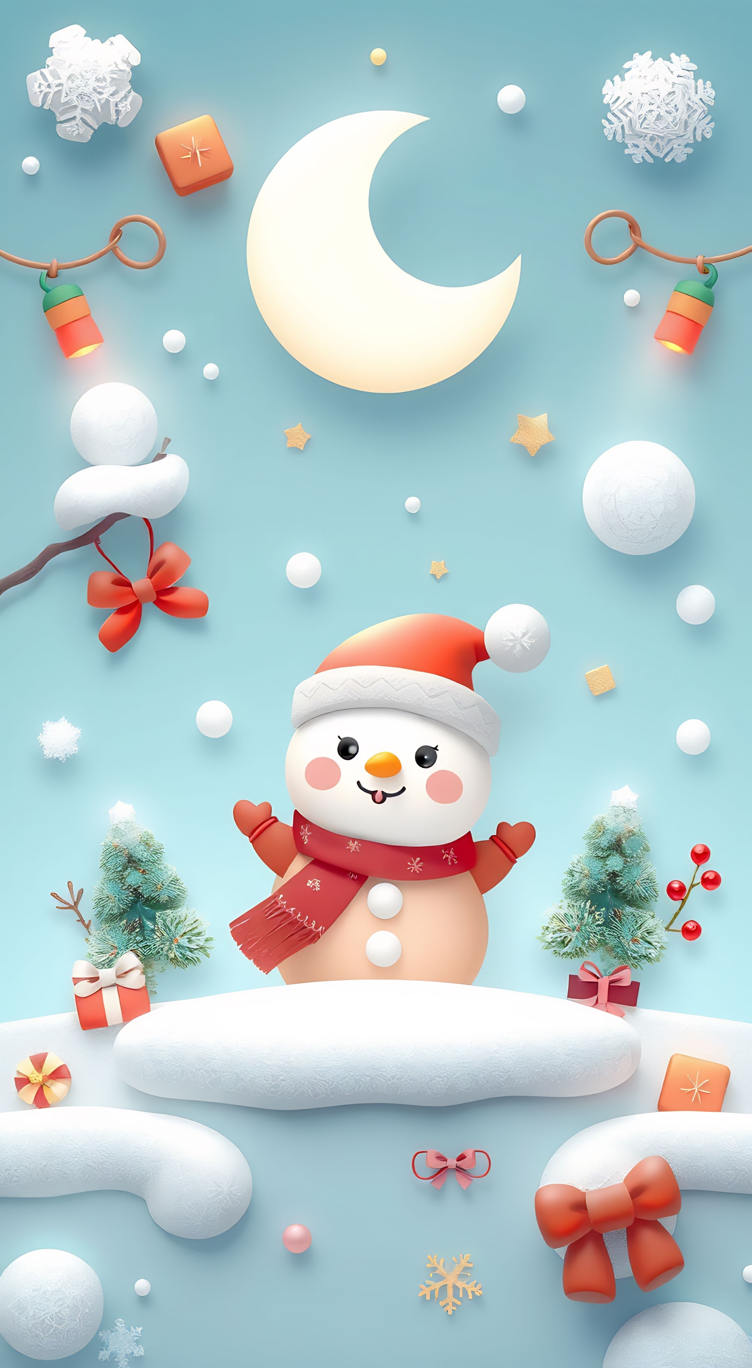 Hình nền Giáng Sinh 3D – Sống động và sáng tạo