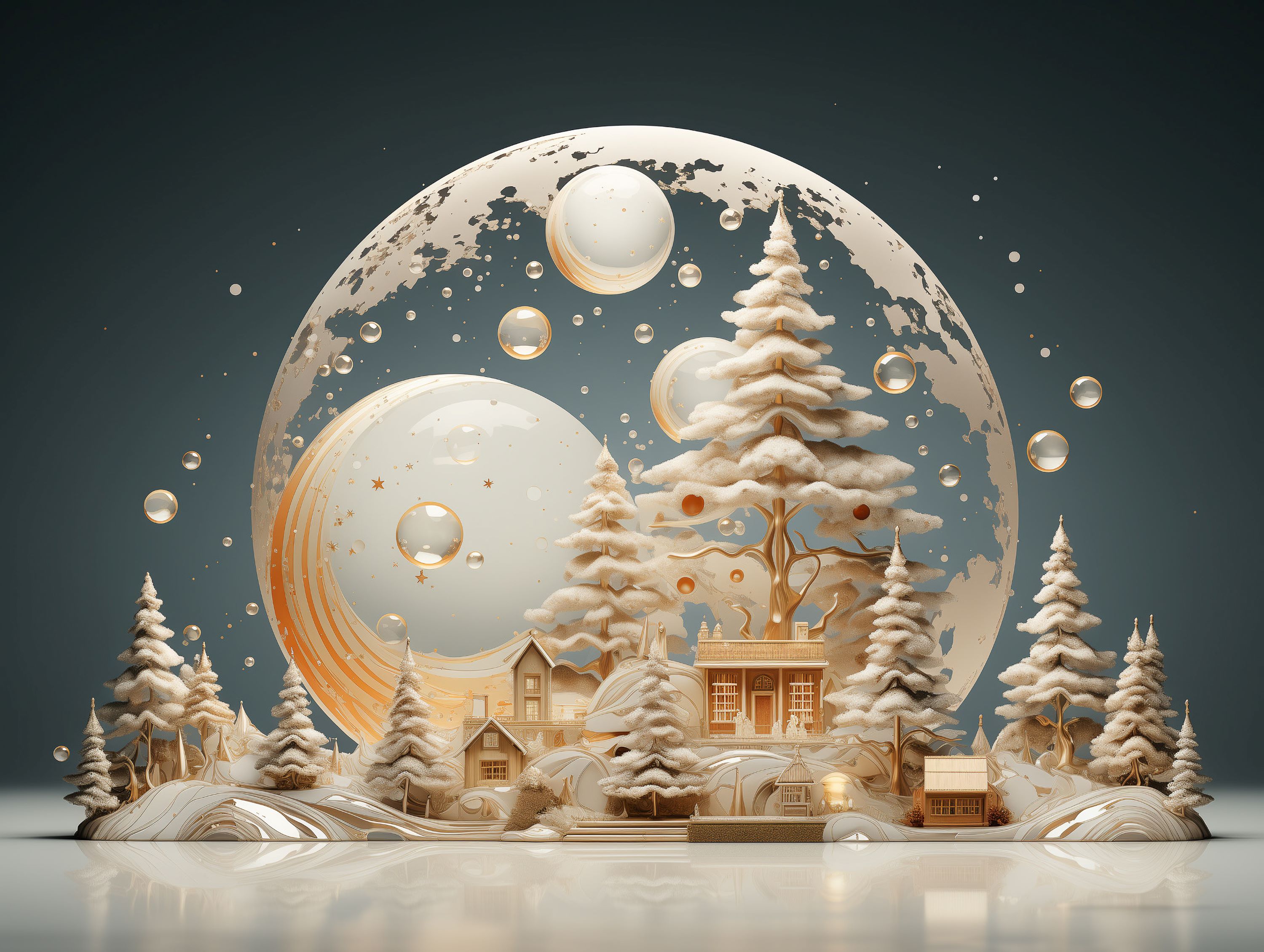 Hình nền Giáng Sinh 3D – Sống động và sáng tạo