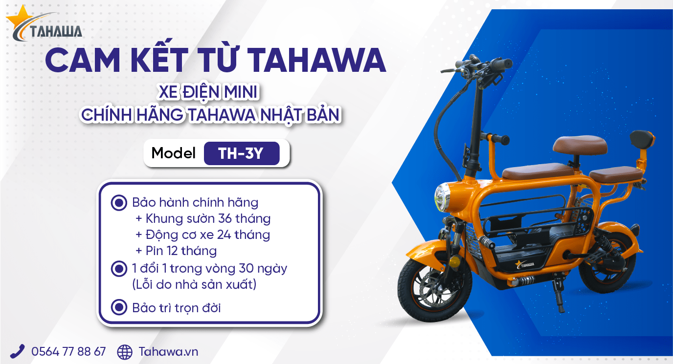 Xe điện mini chính hãng Tahawa Nhật Bản TH-3Y