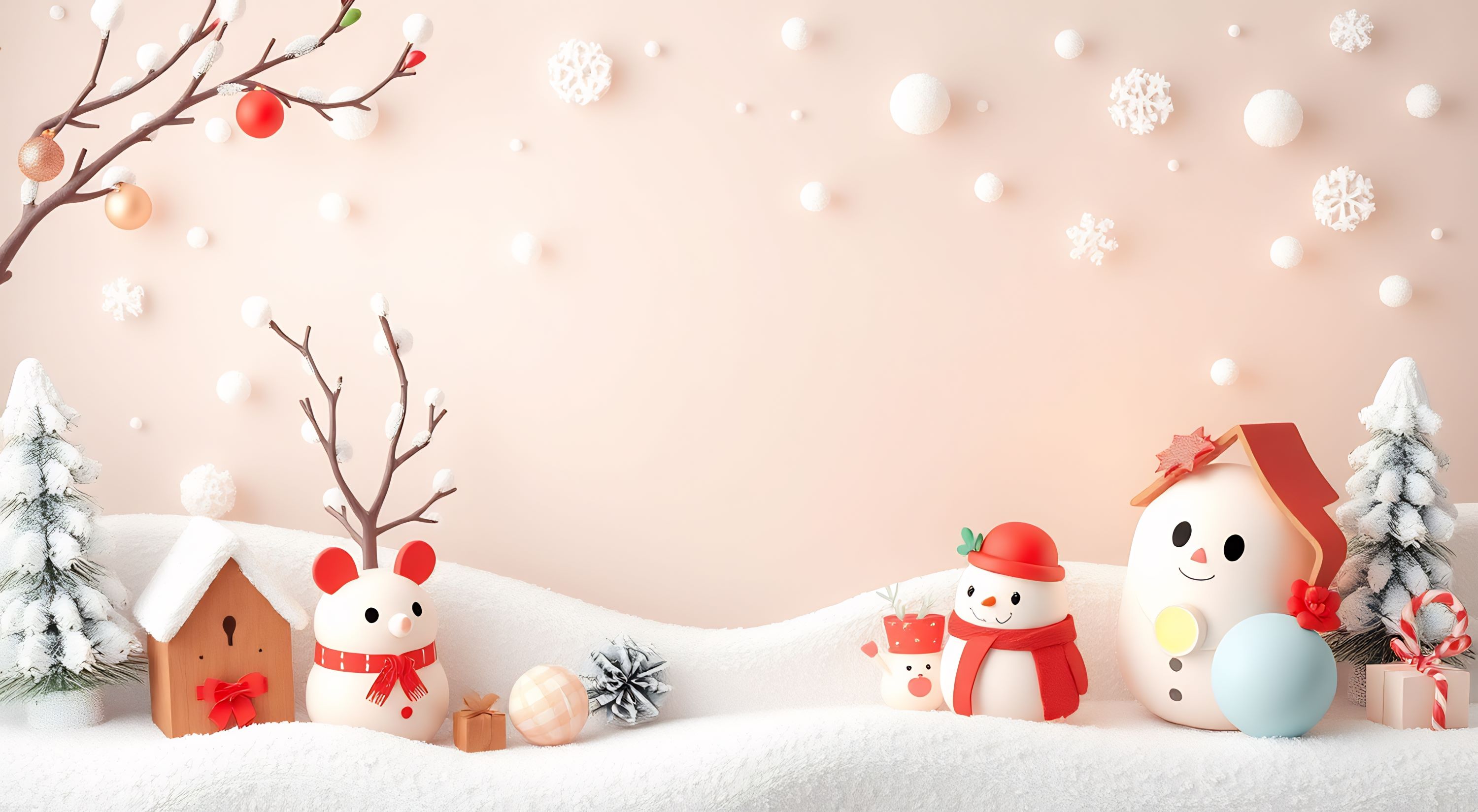 Hình nền Giáng Sinh dễ thương – Phong cách được yêu thích nhất