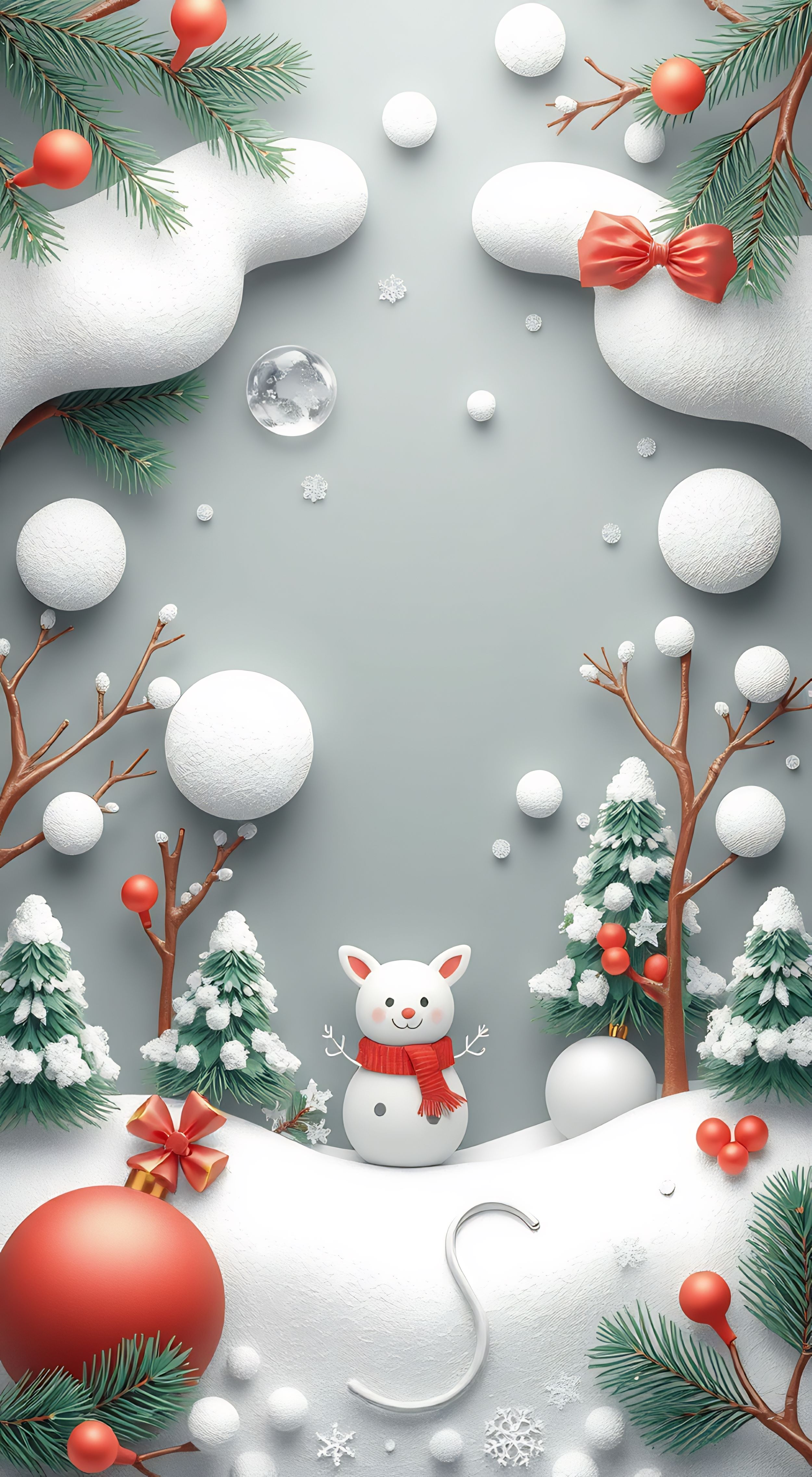 Hình nền Giáng Sinh 3D – Sống động và sáng tạo