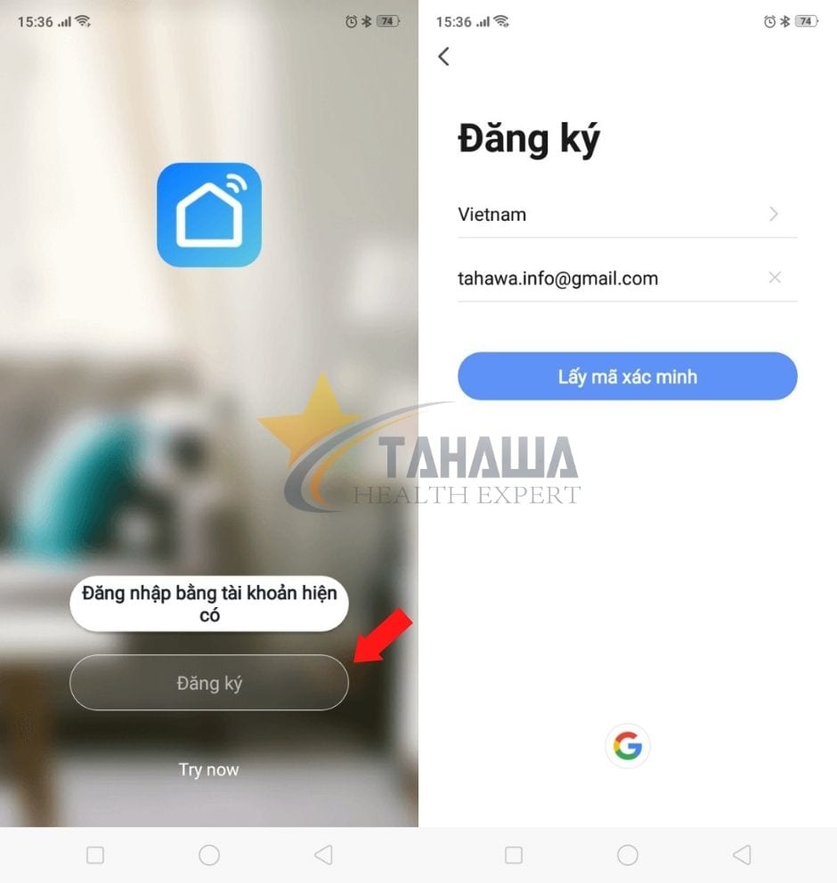 Đăng ký tài khoản App Smart Life điều khiển máy lọc không khí Tahawa Nhật Bản TH-AP21 Đăng ký tài khoản App Smart Life điều khiển máy lọc không khí Tahawa Nhật Bản TH-AP21
