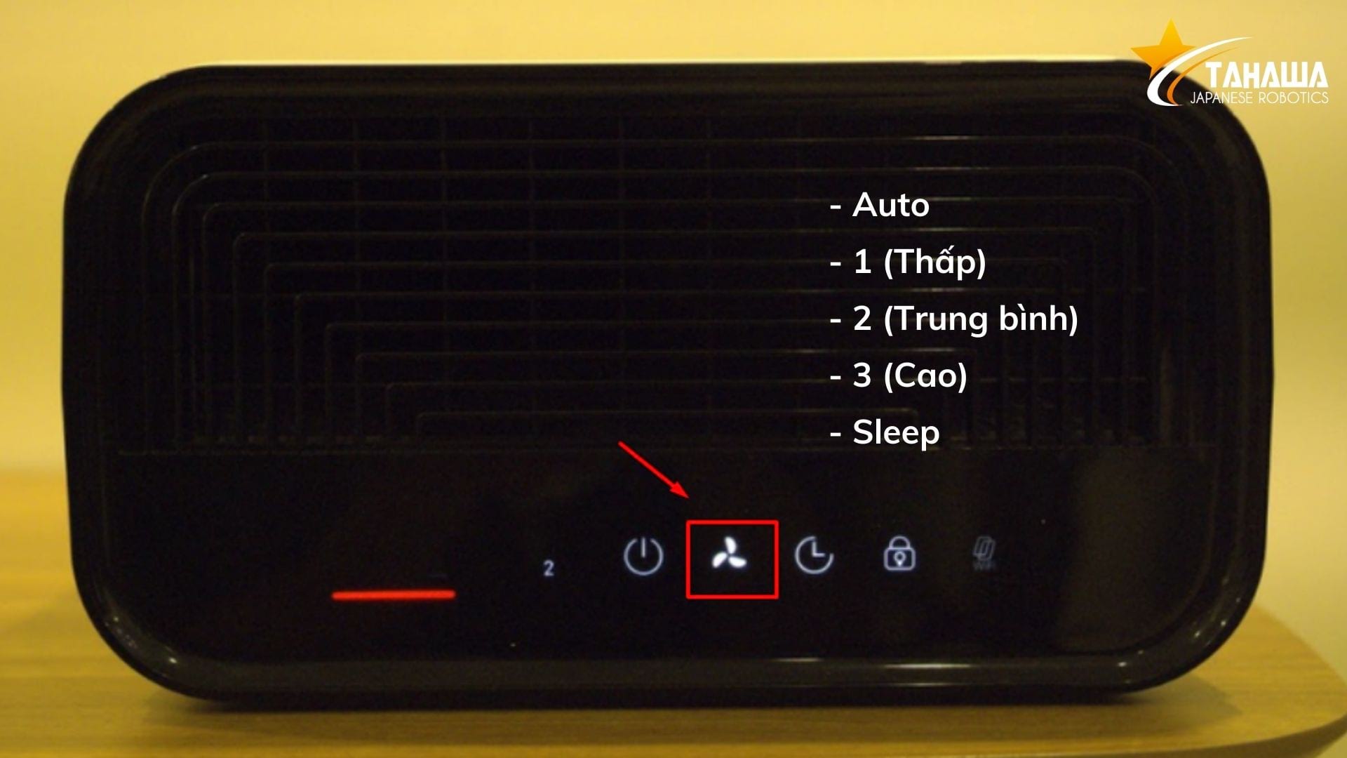 Điều chỉnh tốc độ lọc máy lọc không khí Tahawa Nhật Bản TH-AP21 Điều chỉnh tốc độ lọc máy lọc không khí Tahawa Nhật Bản TH-AP21
