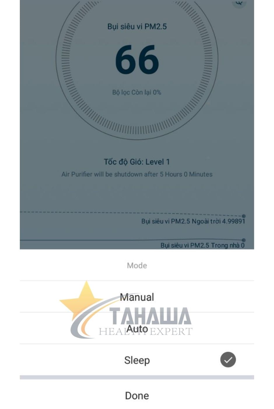 Điều chỉnh chế độ tùy thích trên App điều khiển máy lọc không khí Tahawa Nhật Bản TH-AP21 Điều chỉnh chế độ tùy thích trên App điều khiển máy lọc không khí Tahawa Nhật Bản TH-AP21