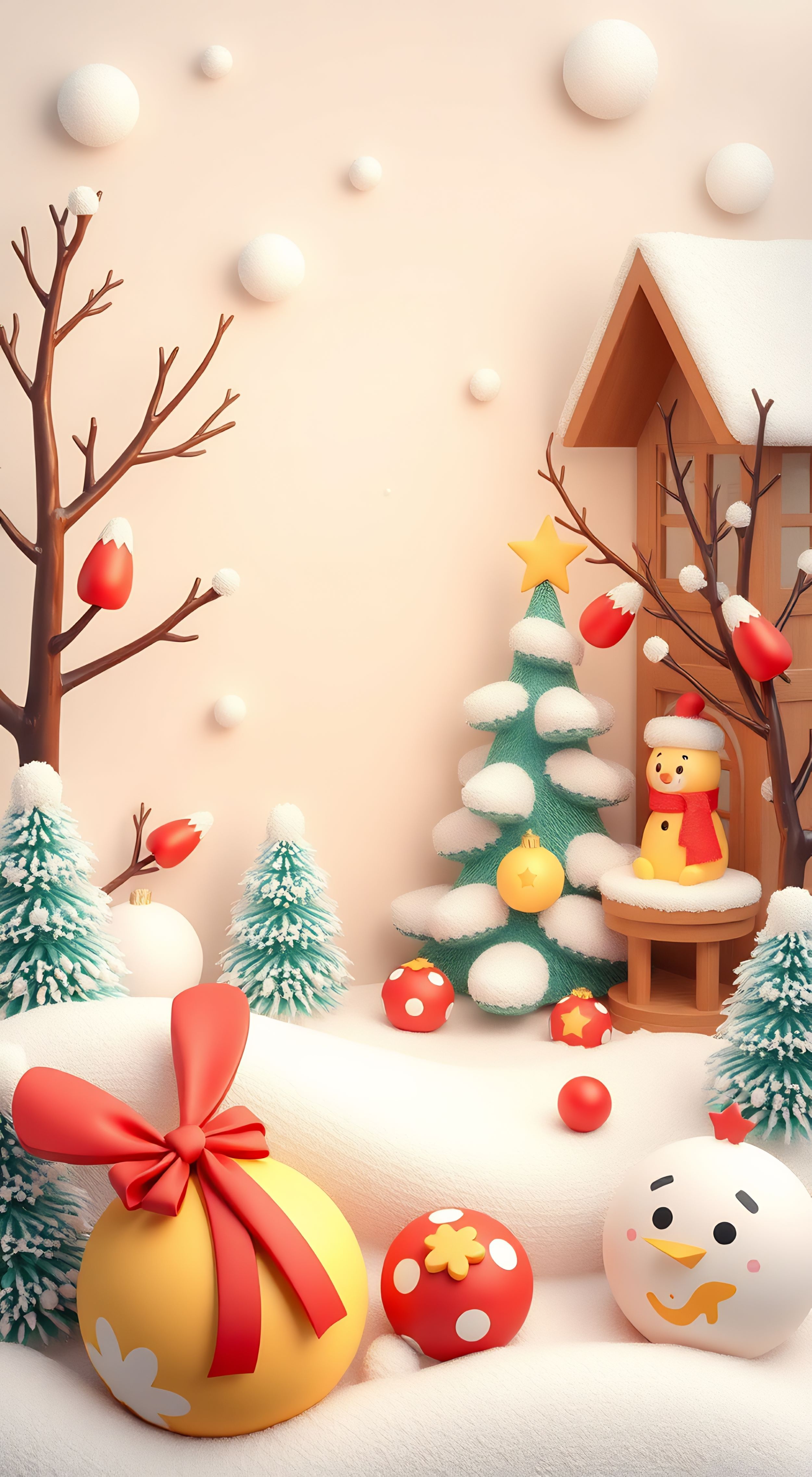 Hình nền Giáng Sinh 3D – Sống động và sáng tạo