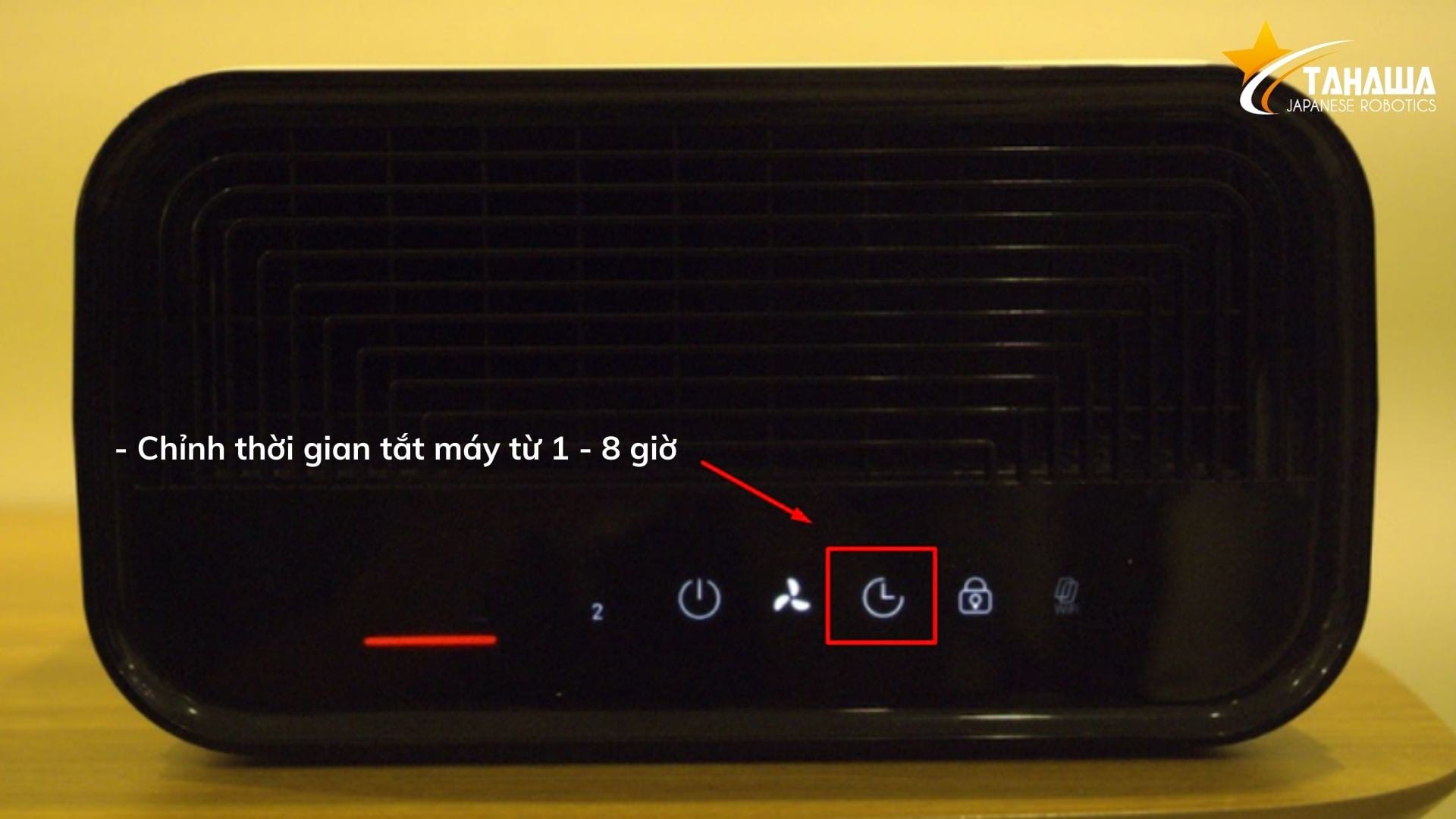Điều chỉnh thời gian tắt máy máy lọc không khí Tahawa Nhật Bản TH-AP21 Điều chỉnh thời gian tắt máy máy lọc không khí Tahawa Nhật Bản TH-AP21