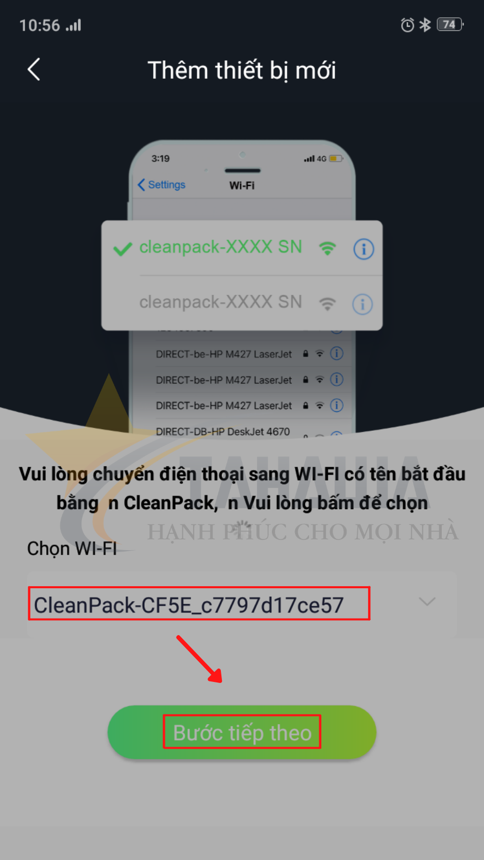 Kết nối wifi của robot hút bụi Tahawa Nhật Bản TH-06Plus Kết nối wifi của robot hút bụi Tahawa Nhật Bản TH-06Plus