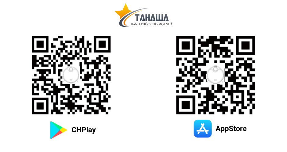 Mã QR app điều khiển robot hút bụi Tahawa c
