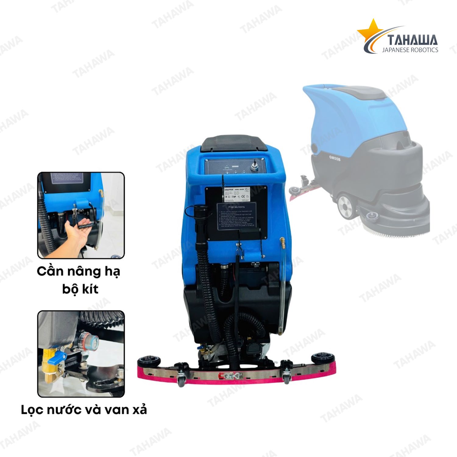 Máy lau sàn nhà Tahawa GM55B dùng bình Máy lau sàn nhà Tahawa GM55B dùng bình