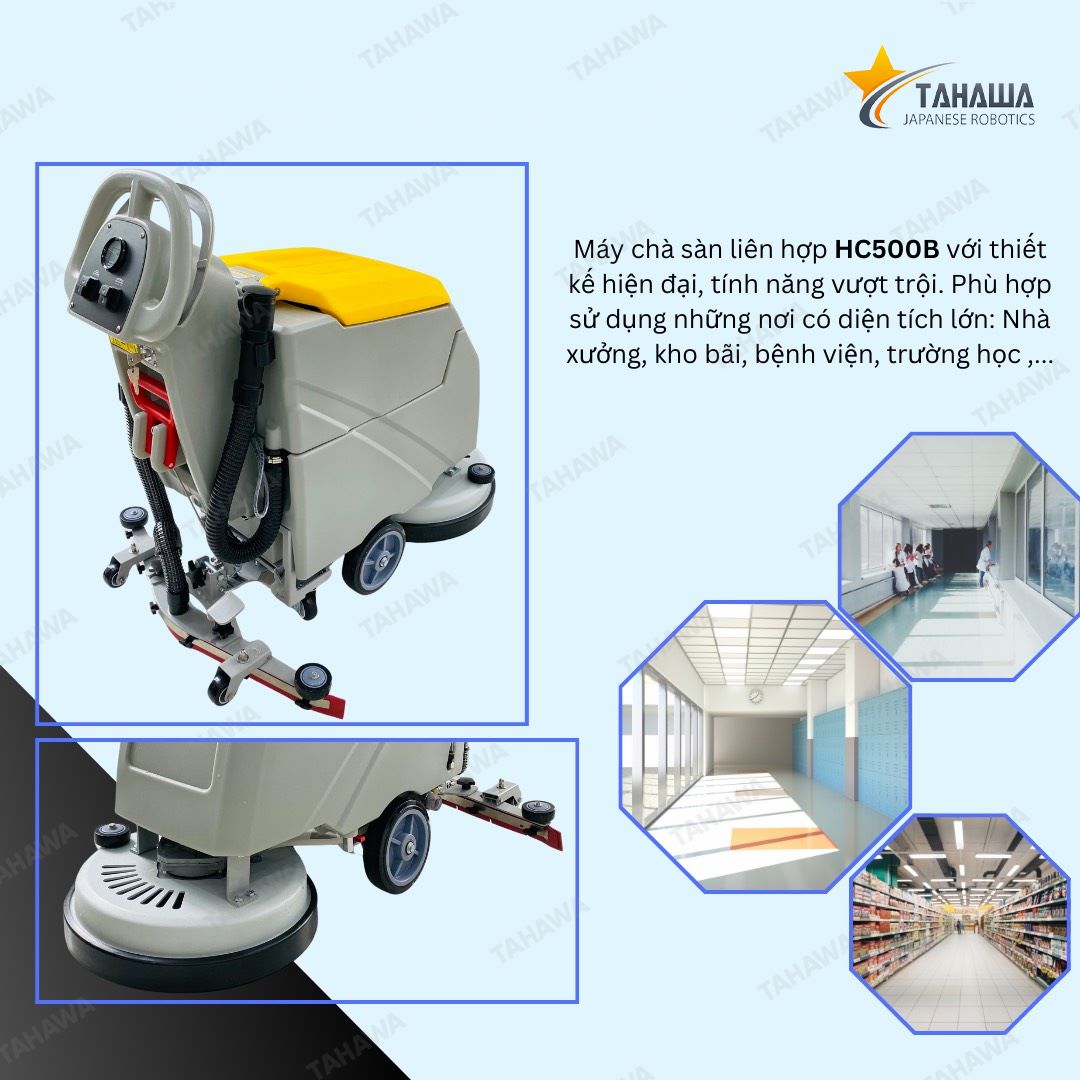 Máy chà sàn nhà xưởng Tahawa HC500B Máy chà sàn nhà xưởng Tahawa HC500B