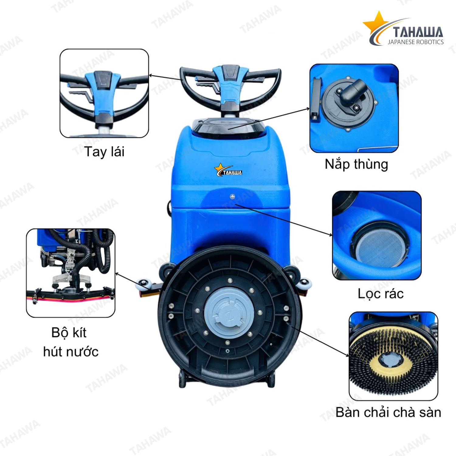 Máy chà sàn liên hợp Tahawa HC500 Máy chà sàn liên hợp Tahawa HC500