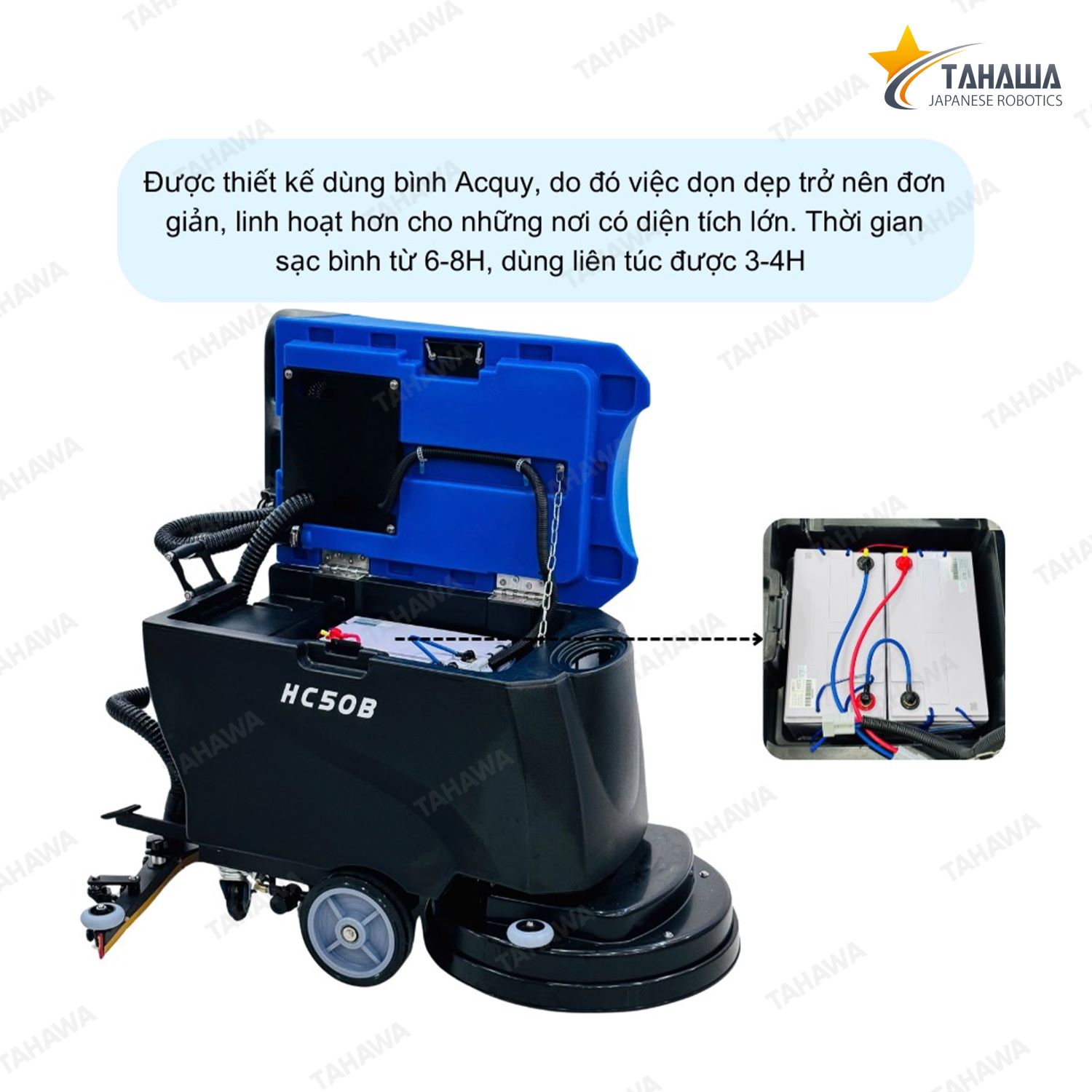 Máy lau sàn nhà xưởng Tahawa HC50B Máy lau sàn nhà xưởng Tahawa HC50B